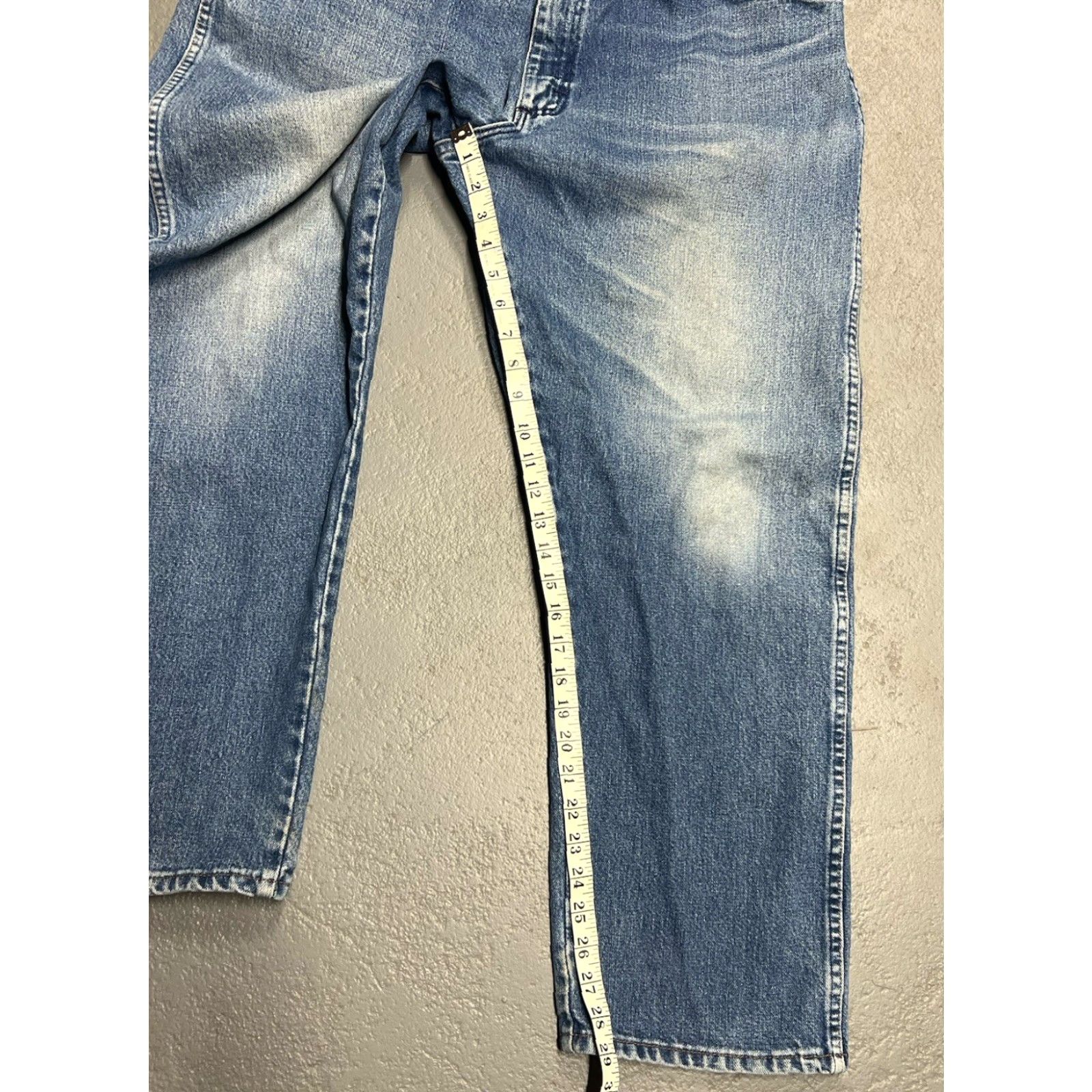 Wrangler VINTAGE Wrangler Western Cowboy Jeans Mens 40x30 Light Blue Bootcut 31MWZGK 30 Inseam Stains Size US 40 / EU 56 - 6 Thumbnail