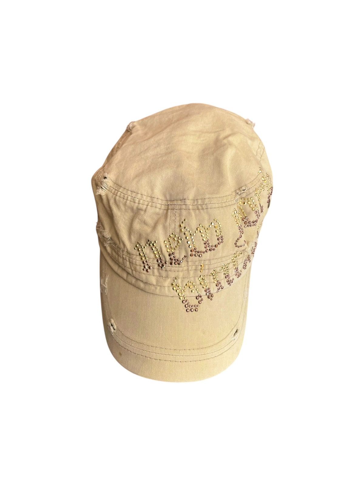 Japanese Brand Vintage Sun Faded Two Fold HBT Cadet Hat Size ONE SIZE - 3 Thumbnail