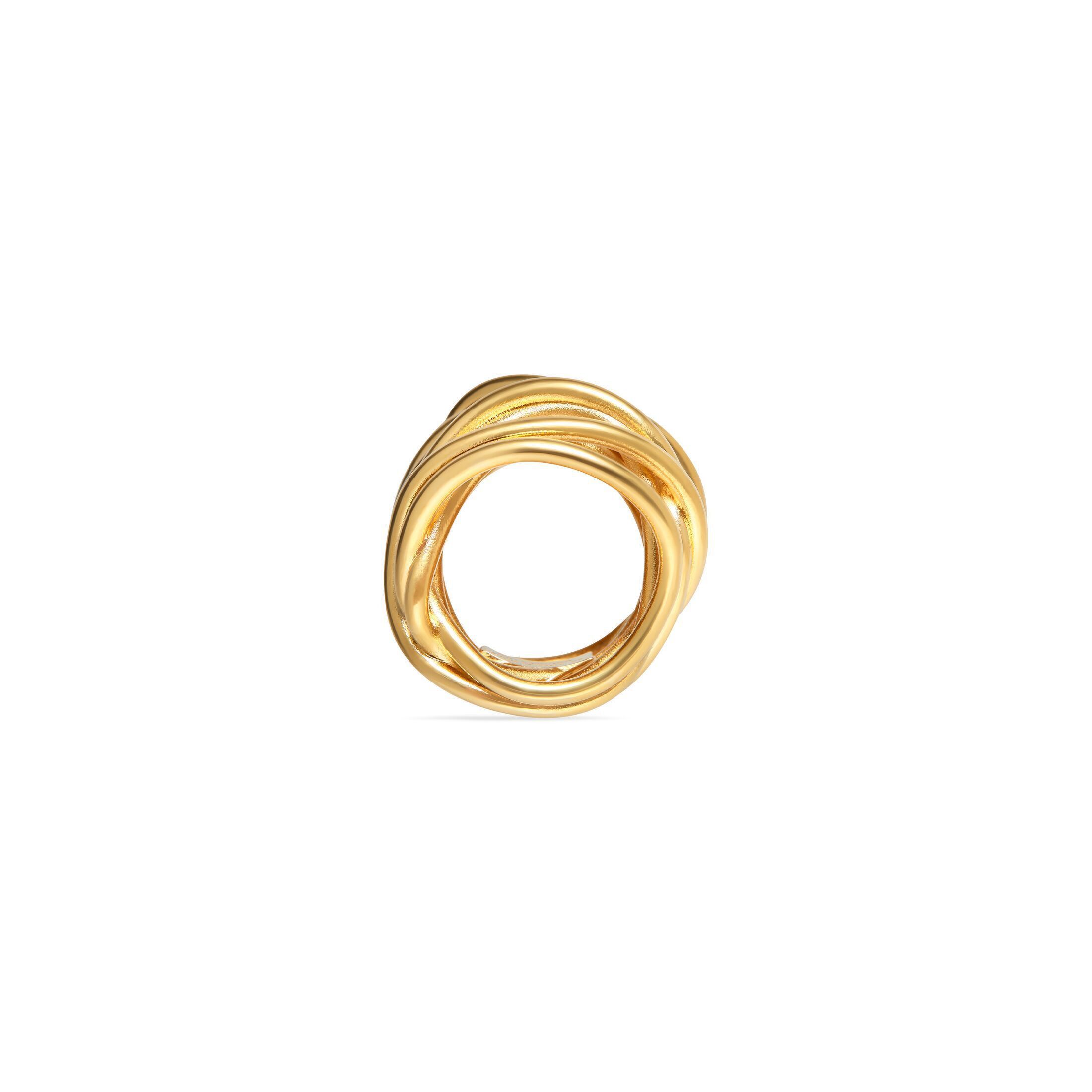 Balenciaga o1bcso1str1024 Size: 52 / Wire Rings in Gold Size ONE SIZE - 2 Thumbnail