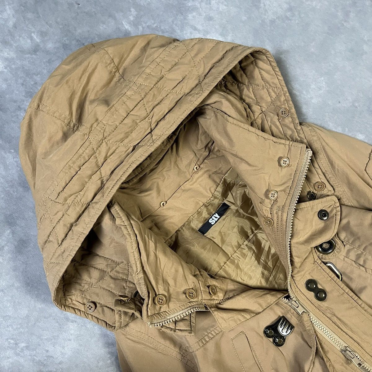 SLY 2000s ARCHIVE MILITARY JACKET TECHNICAL MULTI POCKET DESIGN Size US S / EU 44-46 / 1 - 5 Thumbnail