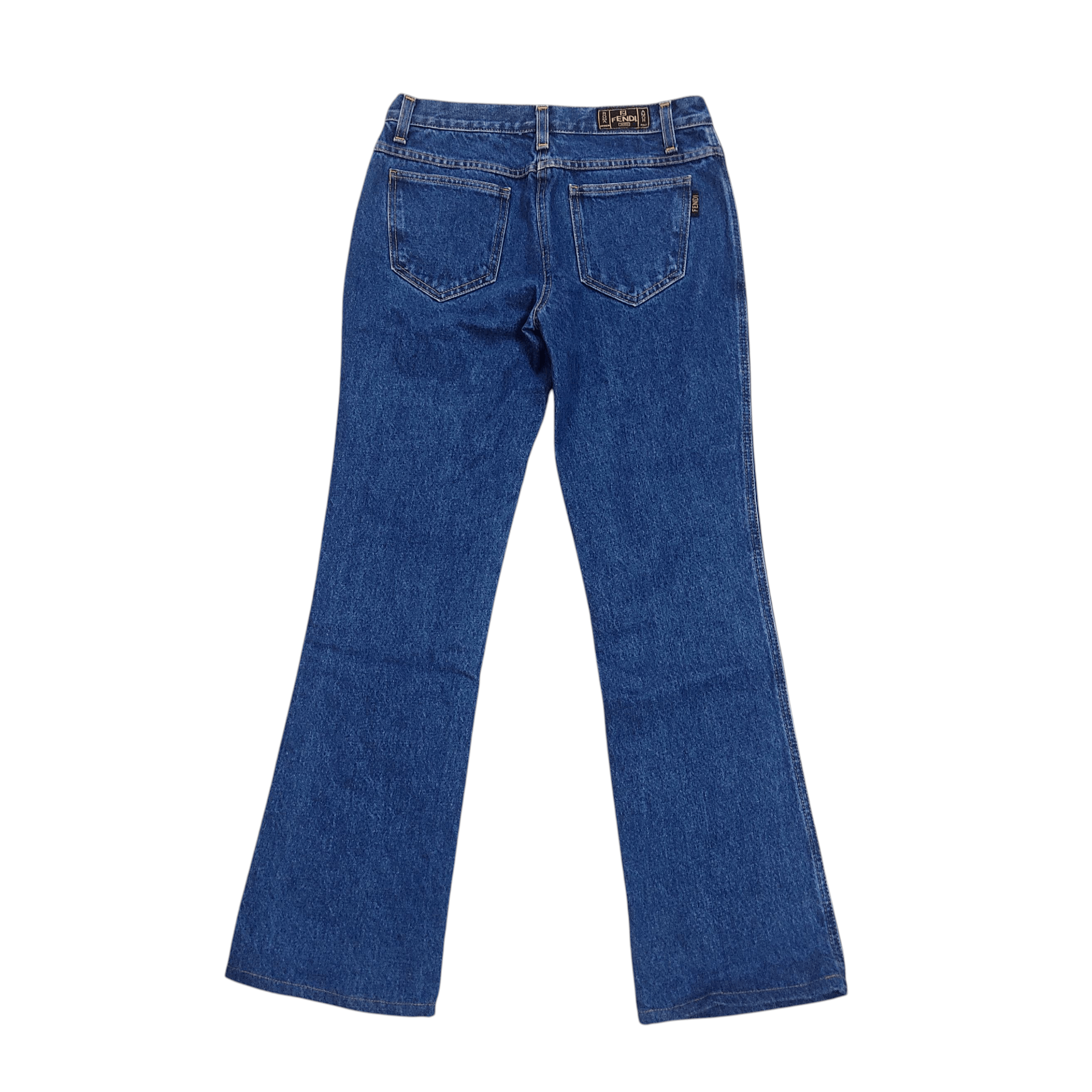 Fendi Fendi Mid Rise 5 Pockets Flare Blue Denim Pants Size 28" / US 6 / IT 42 - 3 Thumbnail