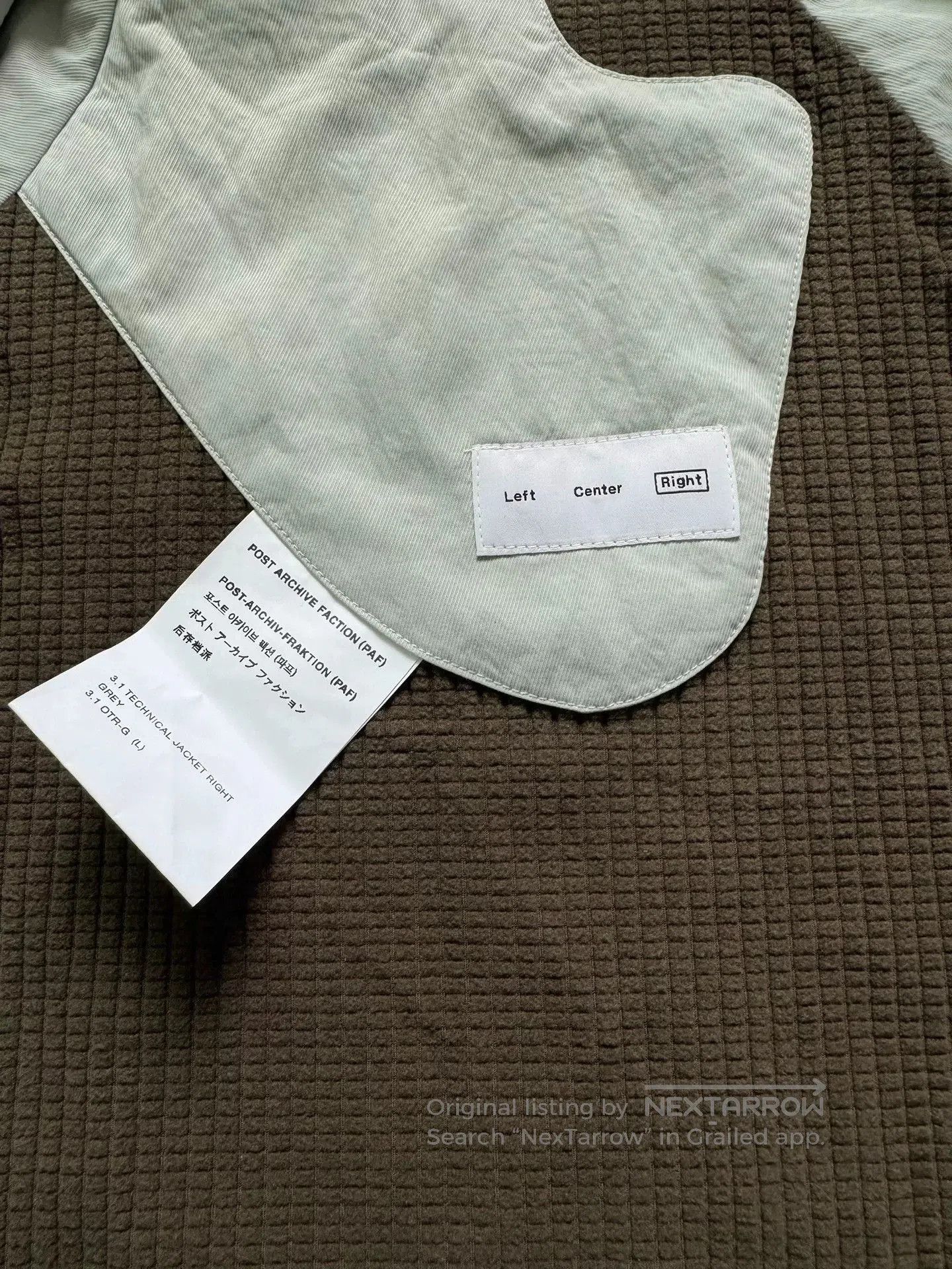 POST ARCHIVE FACTION (PAF) post archive faction 3.1 gray green jacket. Size US L / EU 52-54 / 3 - 6 Thumbnail