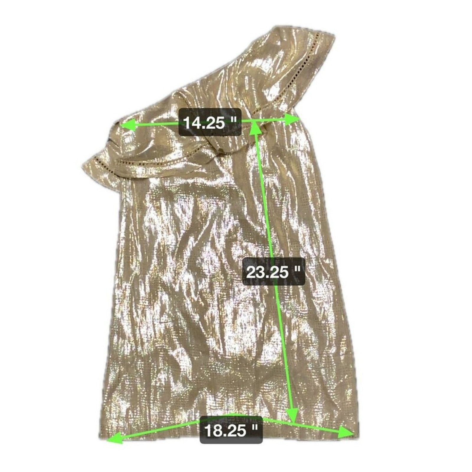 Rachel Zoe Rachel Zoe Silver One Shoulder Metallic Silk Blend Mini 2 Size XS / US 0-2 / IT 36-38 - 7 Thumbnail