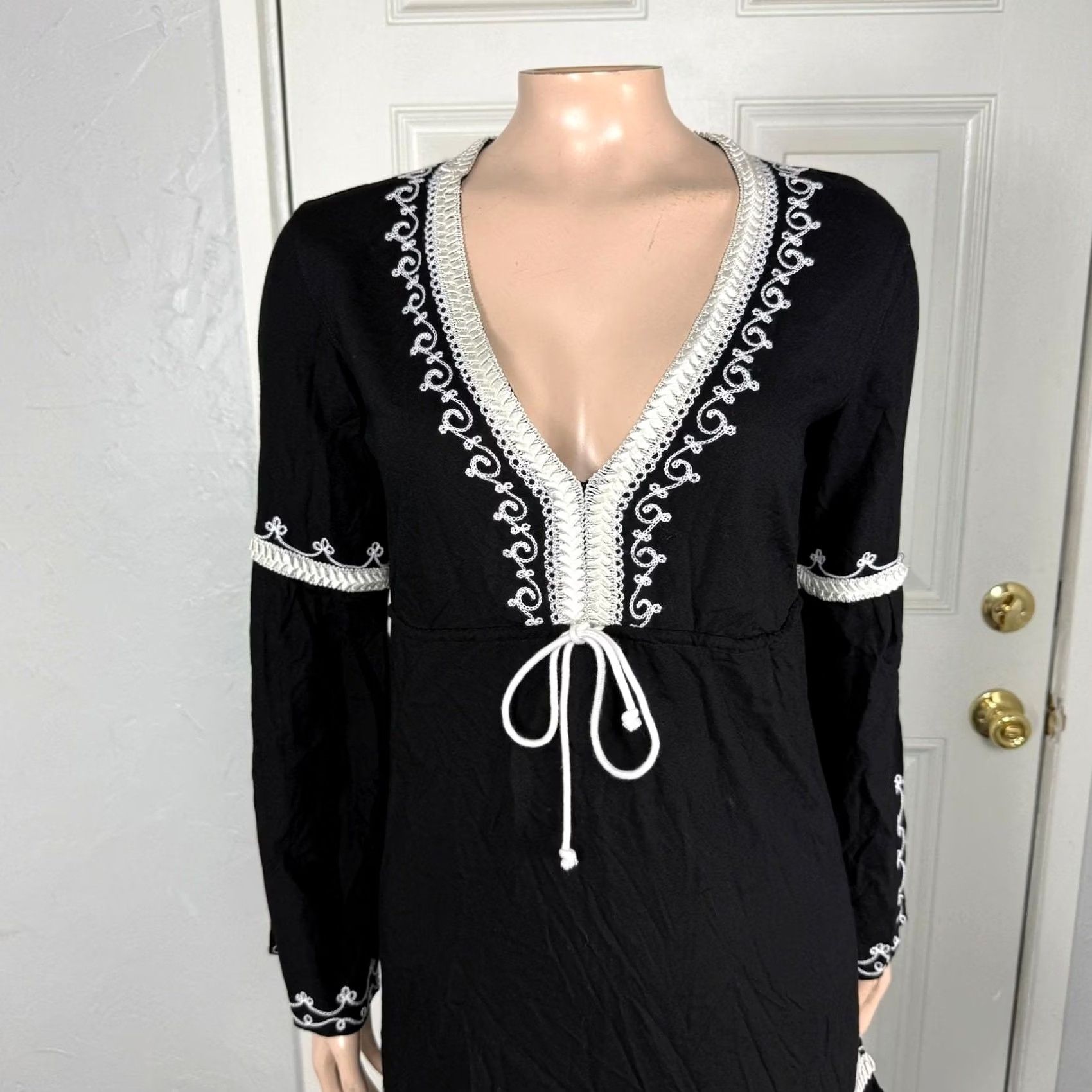 Vintage Vintage Y2K Moda International Womens Dress S Hippie Embroider Hippy Boho GG21 Size S / US 4 / IT 40 - 2 Thumbnail