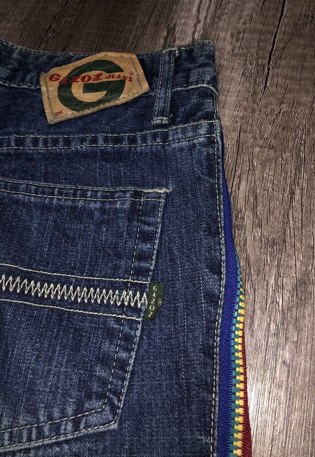 Designer × Hysteric Glamour Vintage Gazoz Jeans Rare Zipper Design Size US 29 - 18 Thumbnail