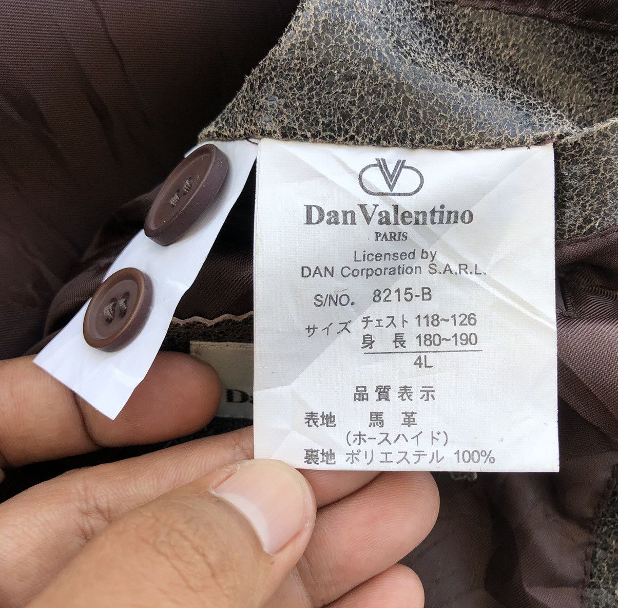 Valentino Vintage Dan Valentino Paris Leather Coat / Jacket Size US XXL / EU 58 / 5 - 18 Thumbnail