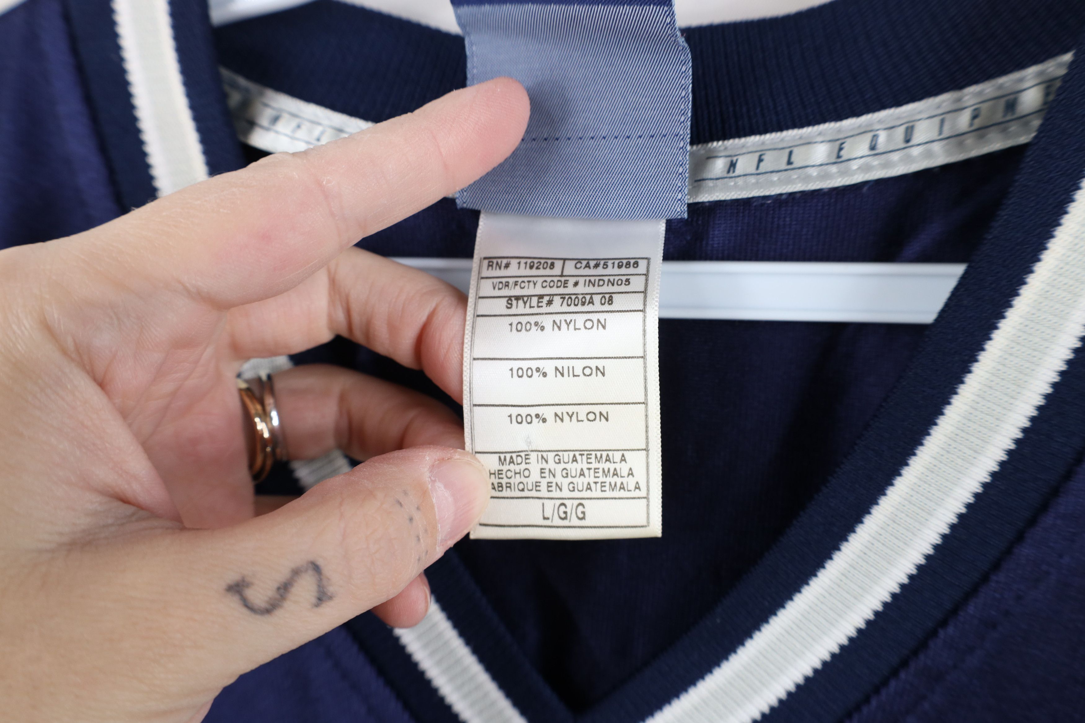 Reebok Vintage Reebok Dallas Cowboys Football Jersey Blue #82 Size US L / EU 52-54 / 3 - 10 Thumbnail