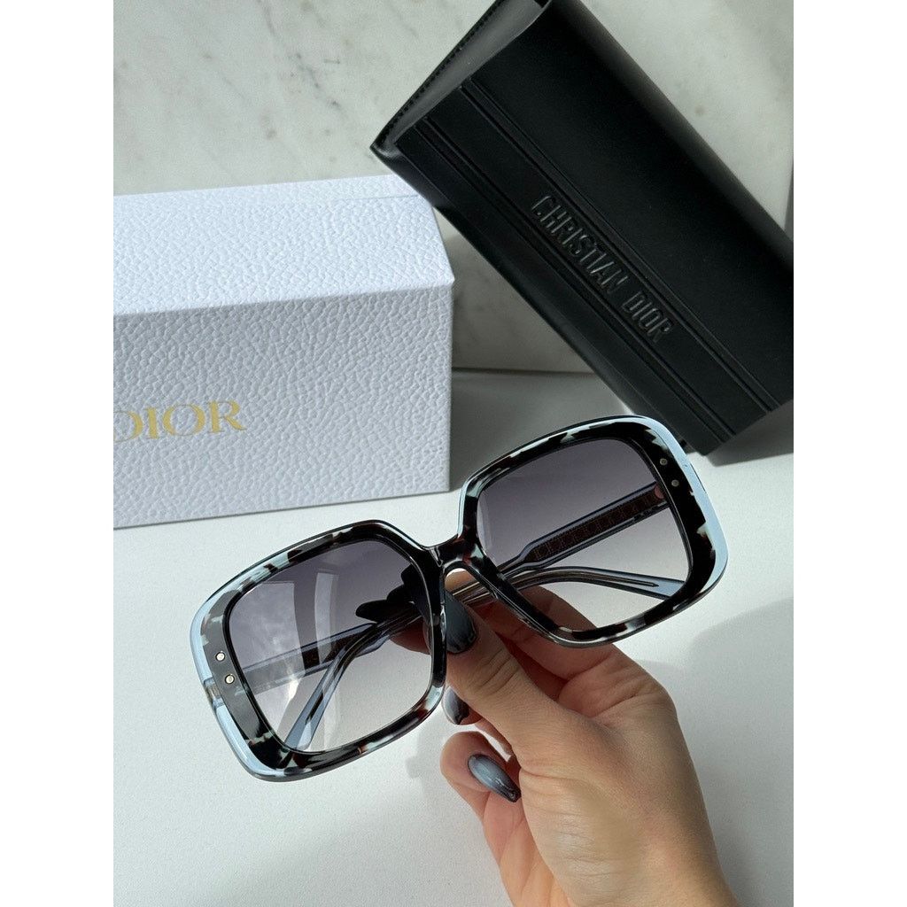 Dior NEW Dior DiorHighlight S3F Sunglasses in Havana Blue $490 Size ONE SIZE - 6 Thumbnail