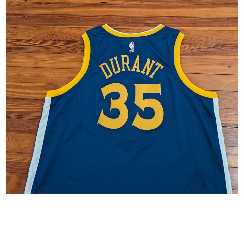 Nike Nike Kevin Durant Golden State Warriors Jersey Size XL NWT Size US XL / EU 56 / 4 - 4 Thumbnail