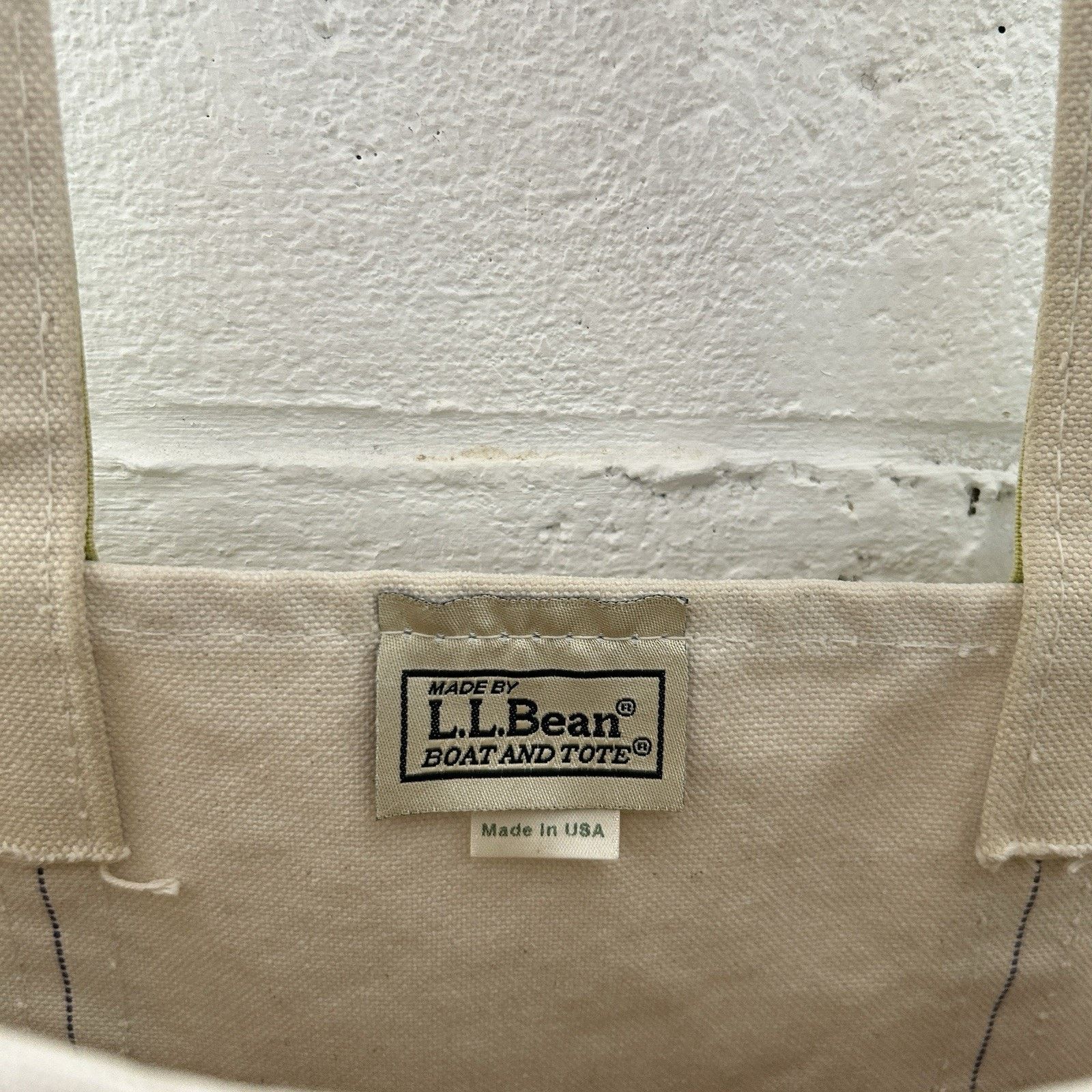 L.L. Bean Vintage L.L. Bean Boat and Tote Bag USA "Lime Green" Medium Size ONE SIZE - 9 Thumbnail