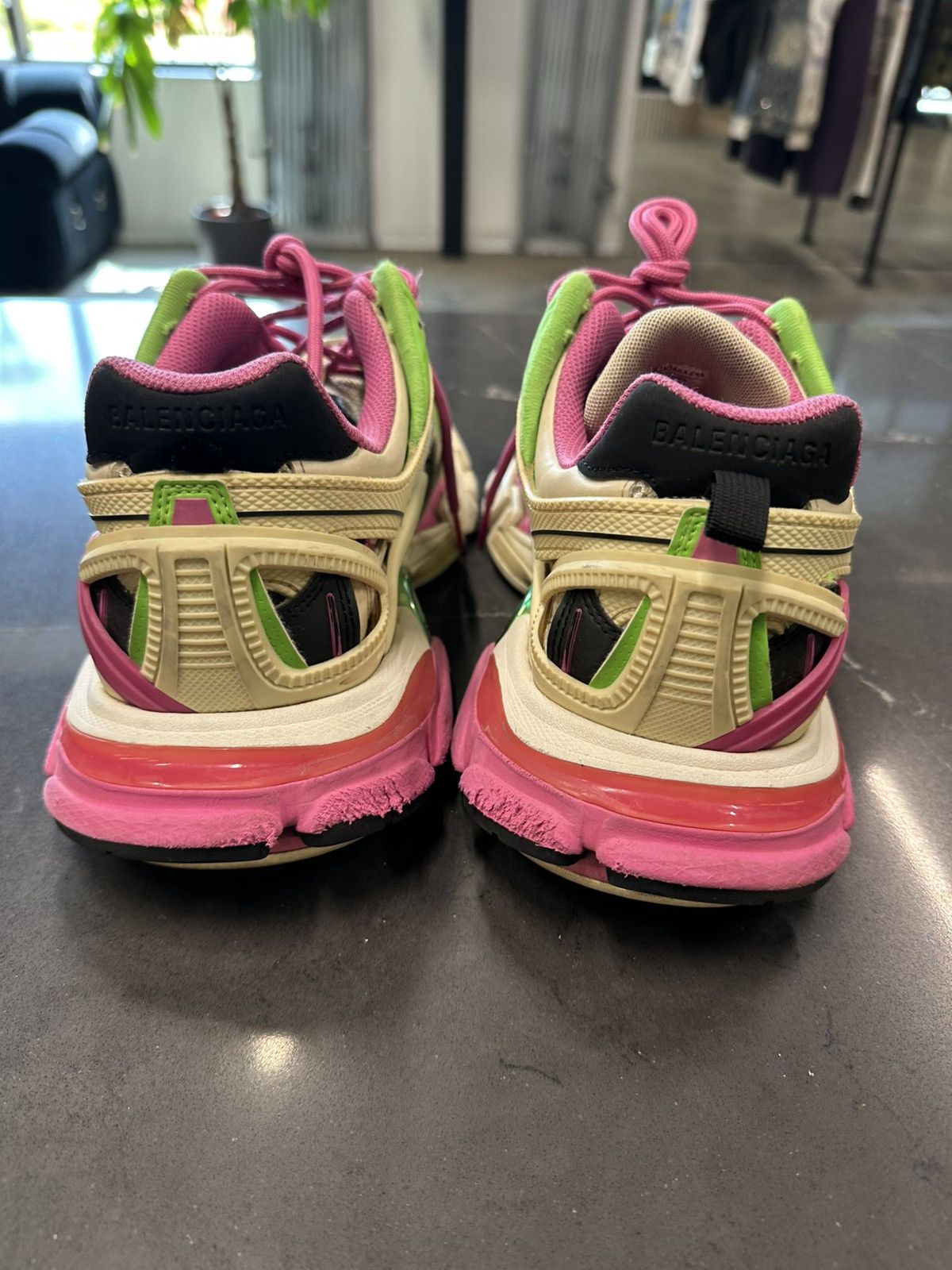 Balenciaga Balenciaga track 2.0 pink green Size US 10 / EU 43 - 3 Thumbnail