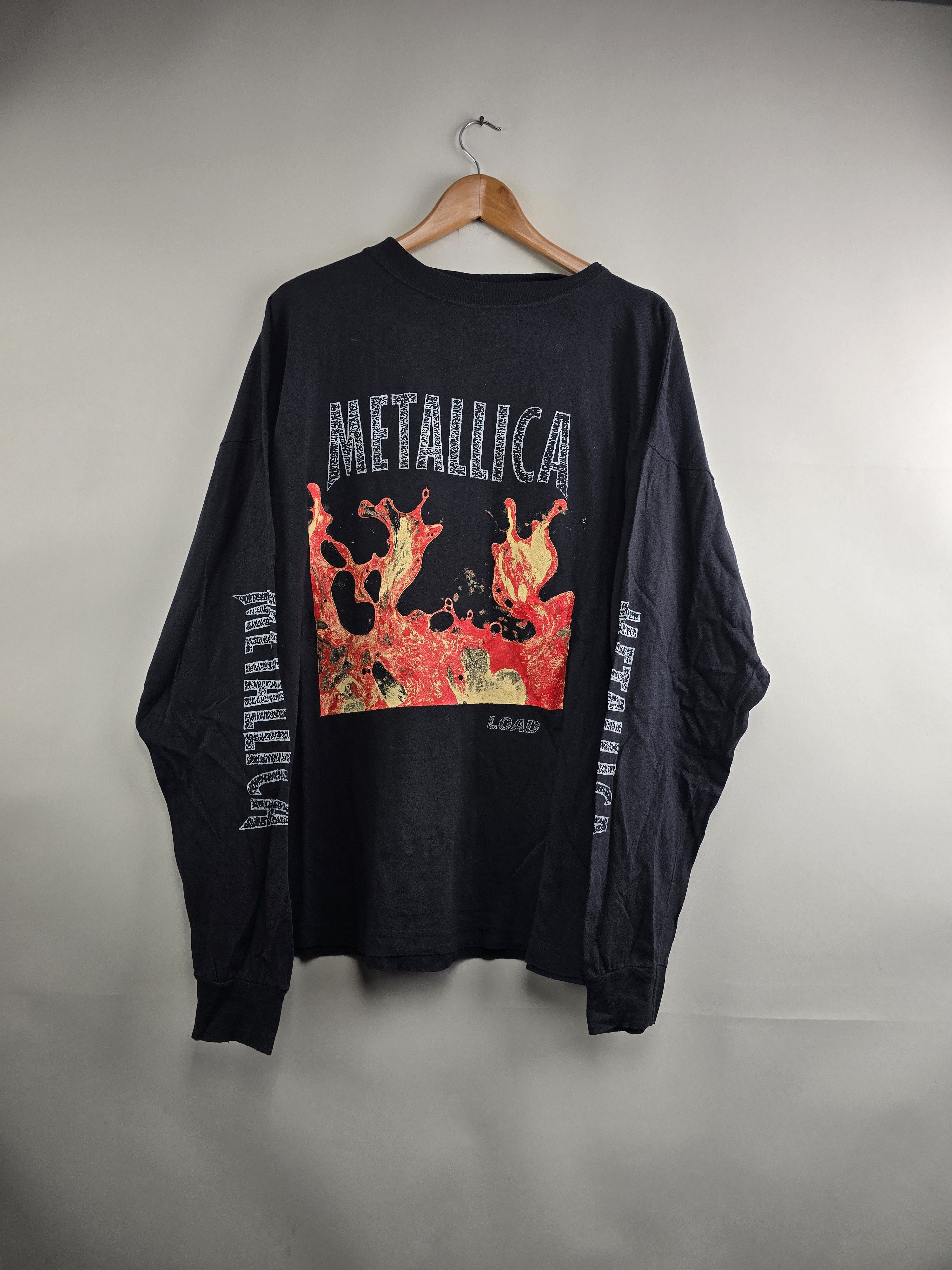 Band Tees × Metallica × Vintage 90s Metallica Load Long-sleeved XL 25.5" 30" Size US XL / EU 56 / 4 - 2 Thumbnail