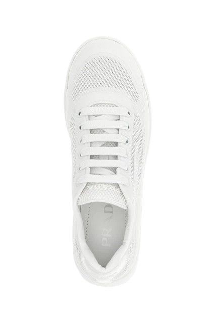 Prada PRADA $1200 White Re-Nylon Mesh Sneakers New & Auth Size US 6 / IT 36 - 4 Thumbnail
