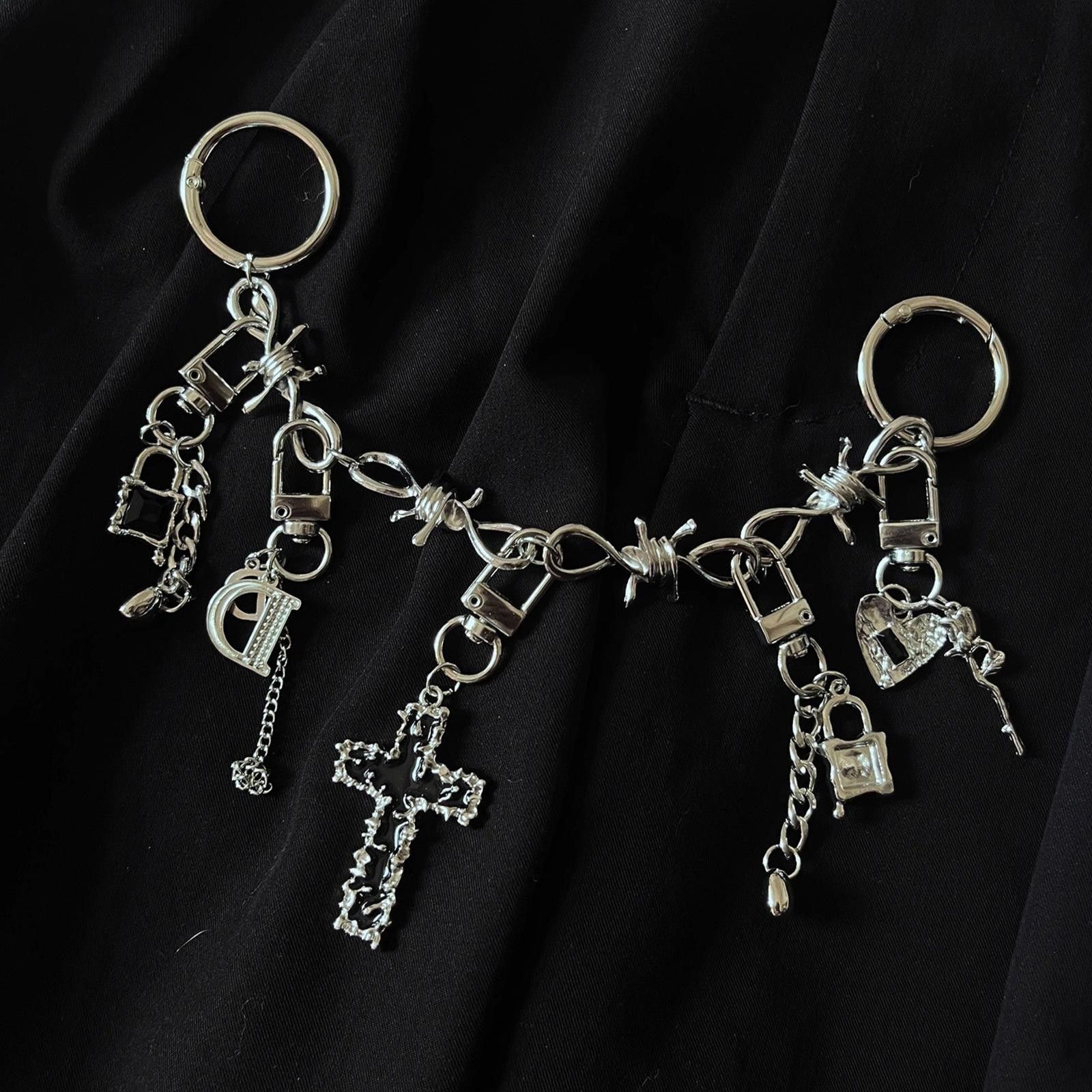 Jewelry Punk Motorcycle Keychain – Pendant Chain, Unisex Size ONE SIZE - 3 Thumbnail