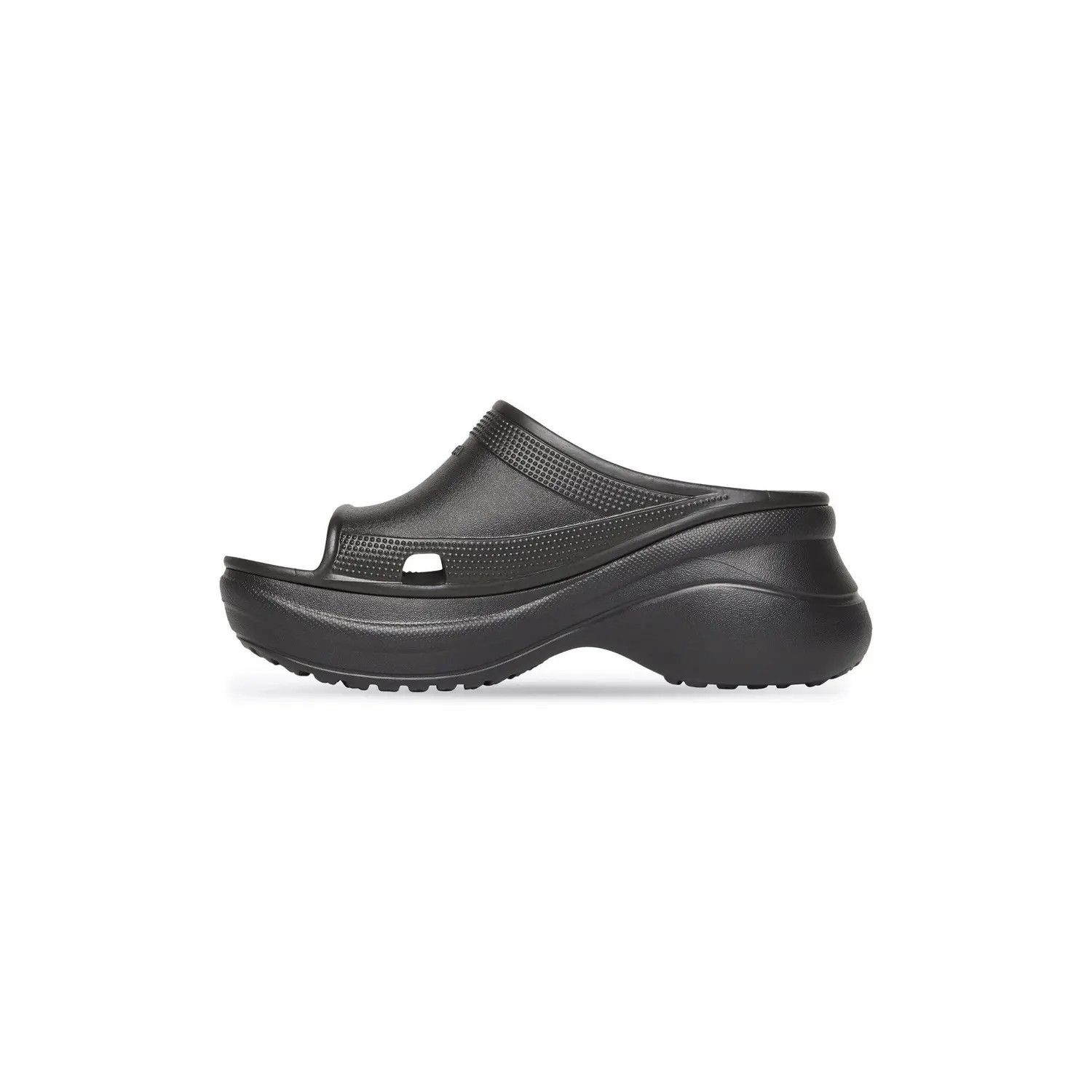 Balenciaga × Crocs o1s1wg110325 Pool Crocs™ Slides Sandals in Black Size US 13 / EU 46 - 4 Thumbnail