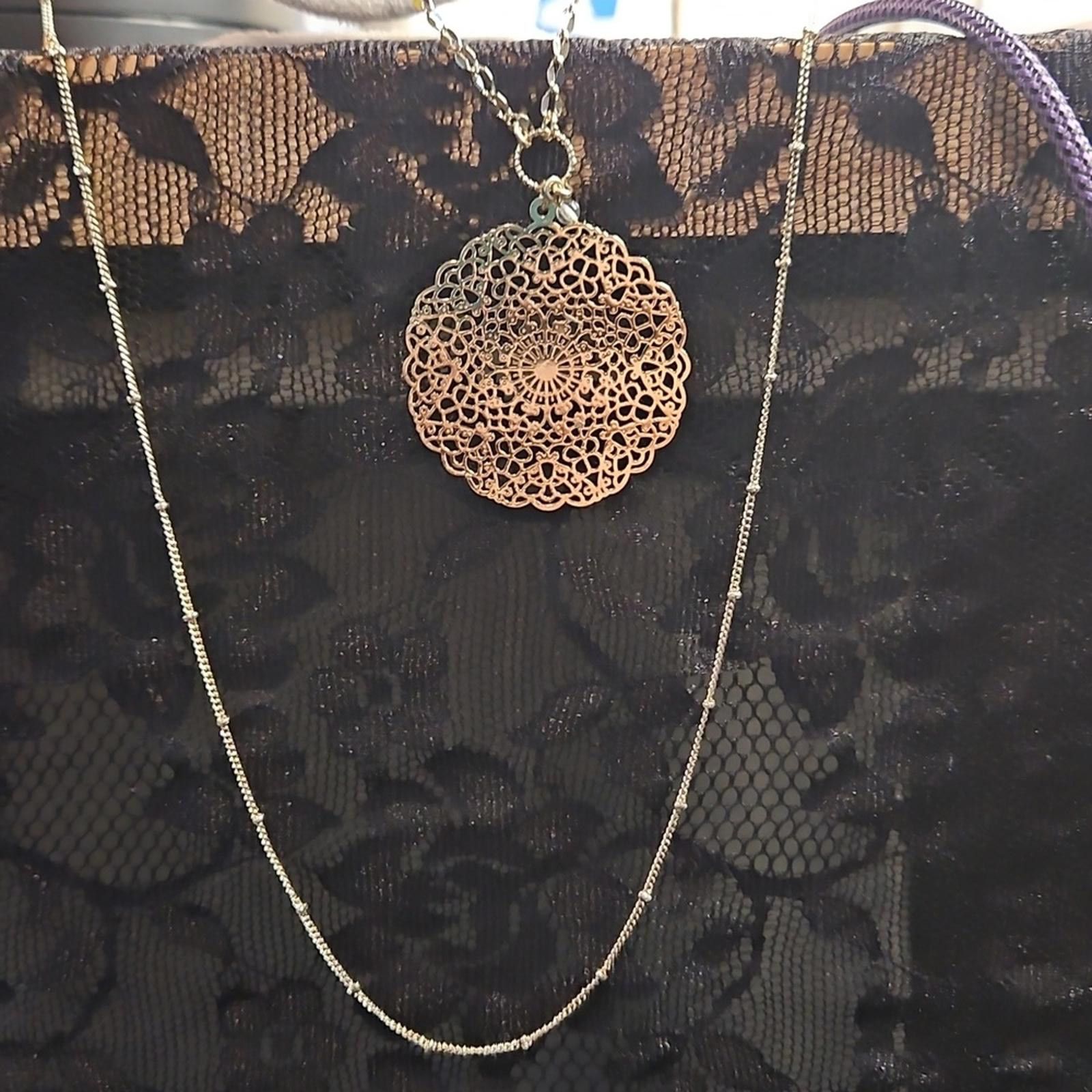 Other Elegant Gold Layered Necklace Set Size ONE SIZE - 3 Thumbnail