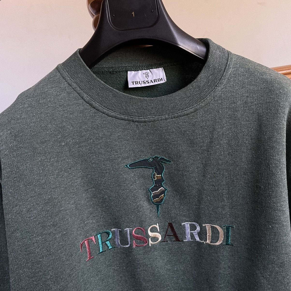 Trussardi × Vintage Vintage Trussardi Crewneck SweatShirt! Size US S / EU 44-46 / 1 - 2 Thumbnail