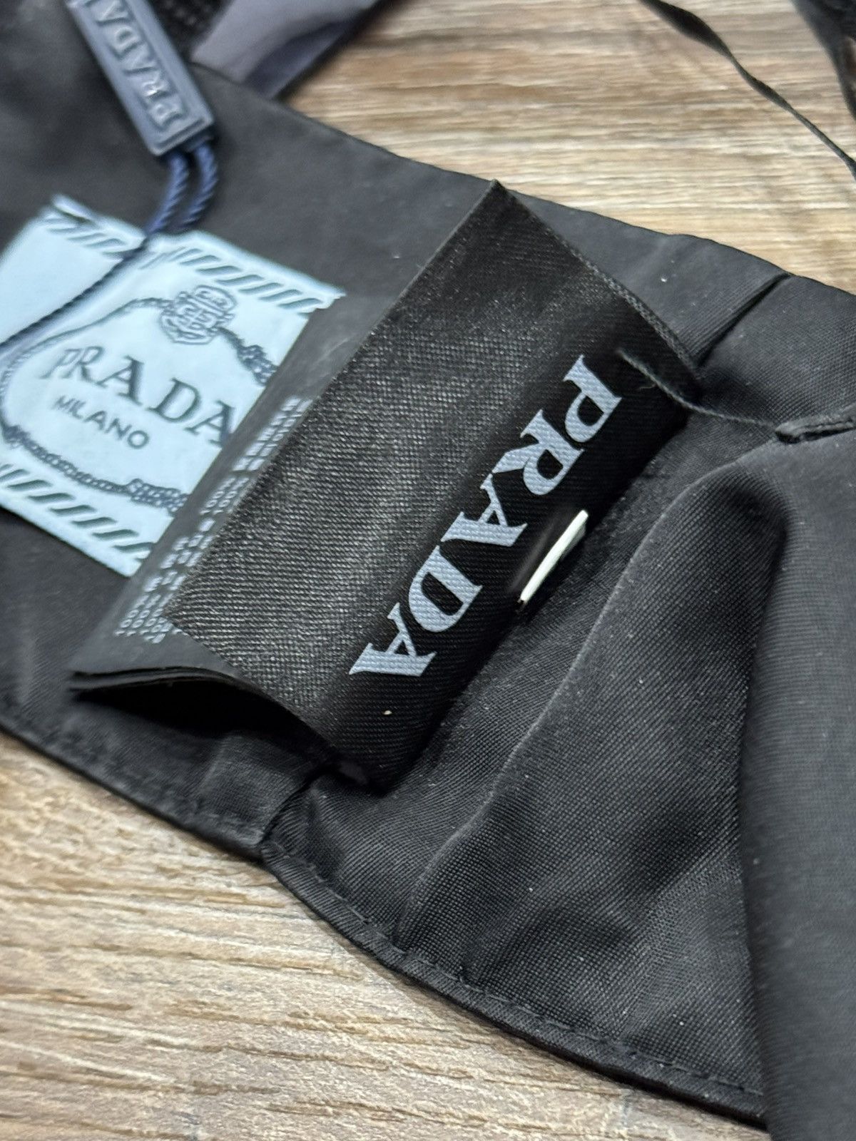 Prada Prada Milano Black Nylon Triangle Logo Harness Bralette Top Size M / US 6-8 / IT 42-44 - 12 Thumbnail