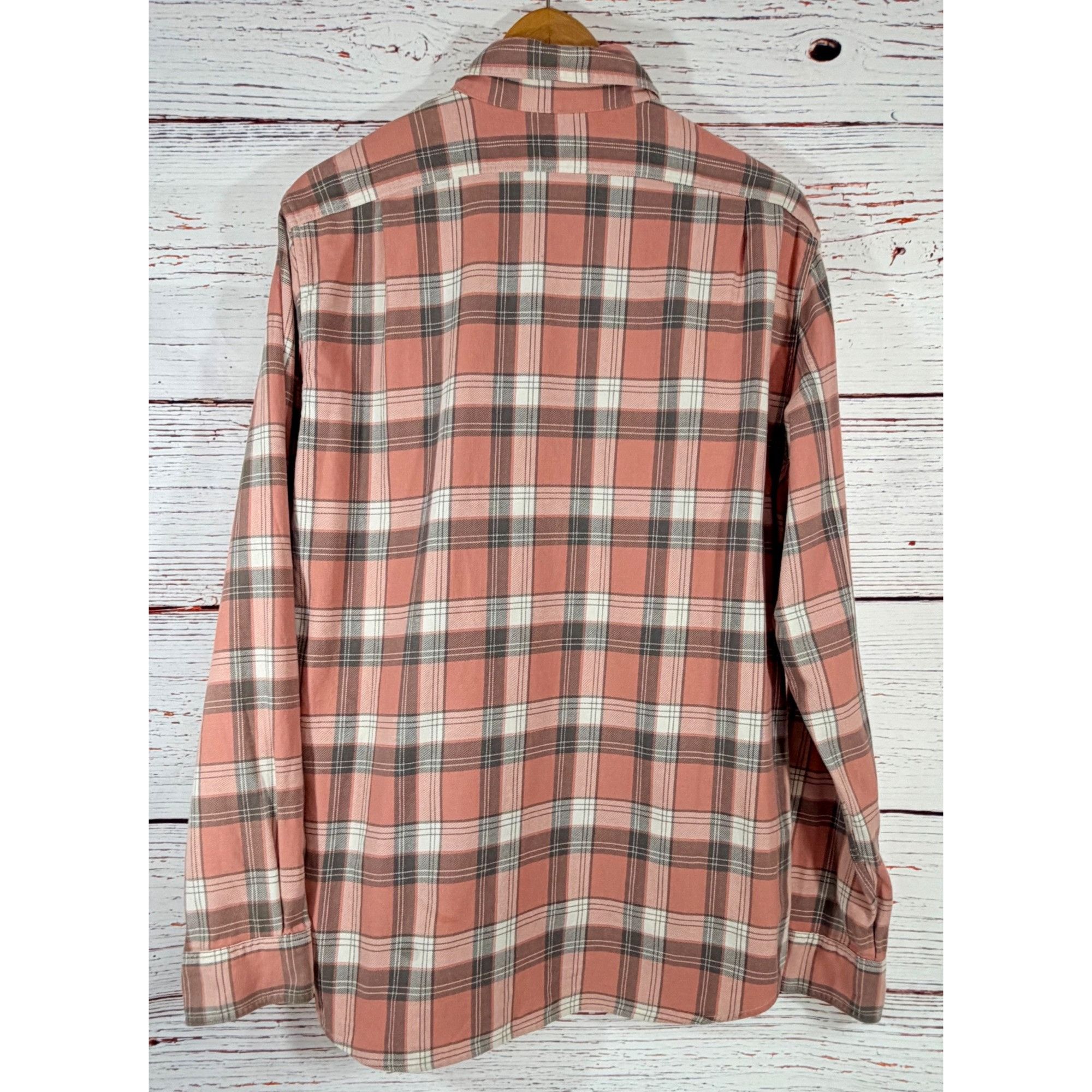 J.Crew J.Crew Pink Plaid Flannel Button-Up Shirt Medium 100% Cotton Size US M / EU 48-50 / 2 - 6 Thumbnail