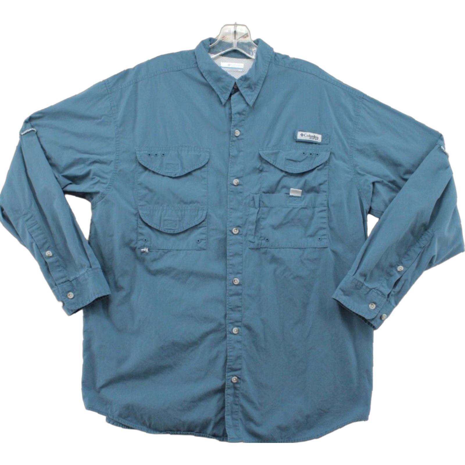 Vintage Columbia Shirt Mens Medium Omni Blue Tab Sleeve Vented Fishing Gorpcore Size US M / EU 48-50 / 2 - 1 Thumbnail