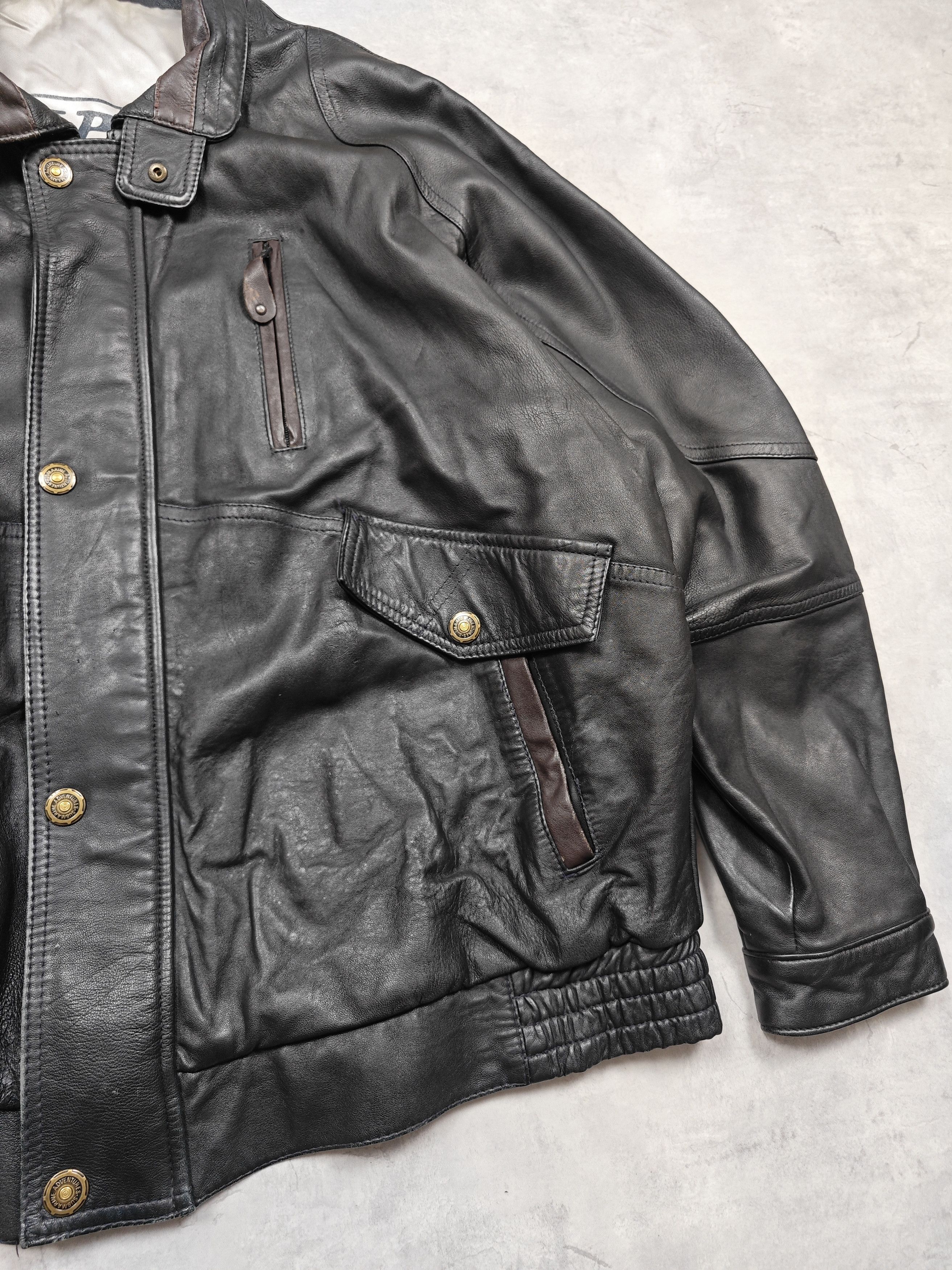Vintage Vintage Leather Jacket Size US XL / EU 56 / 4 - 3 Thumbnail