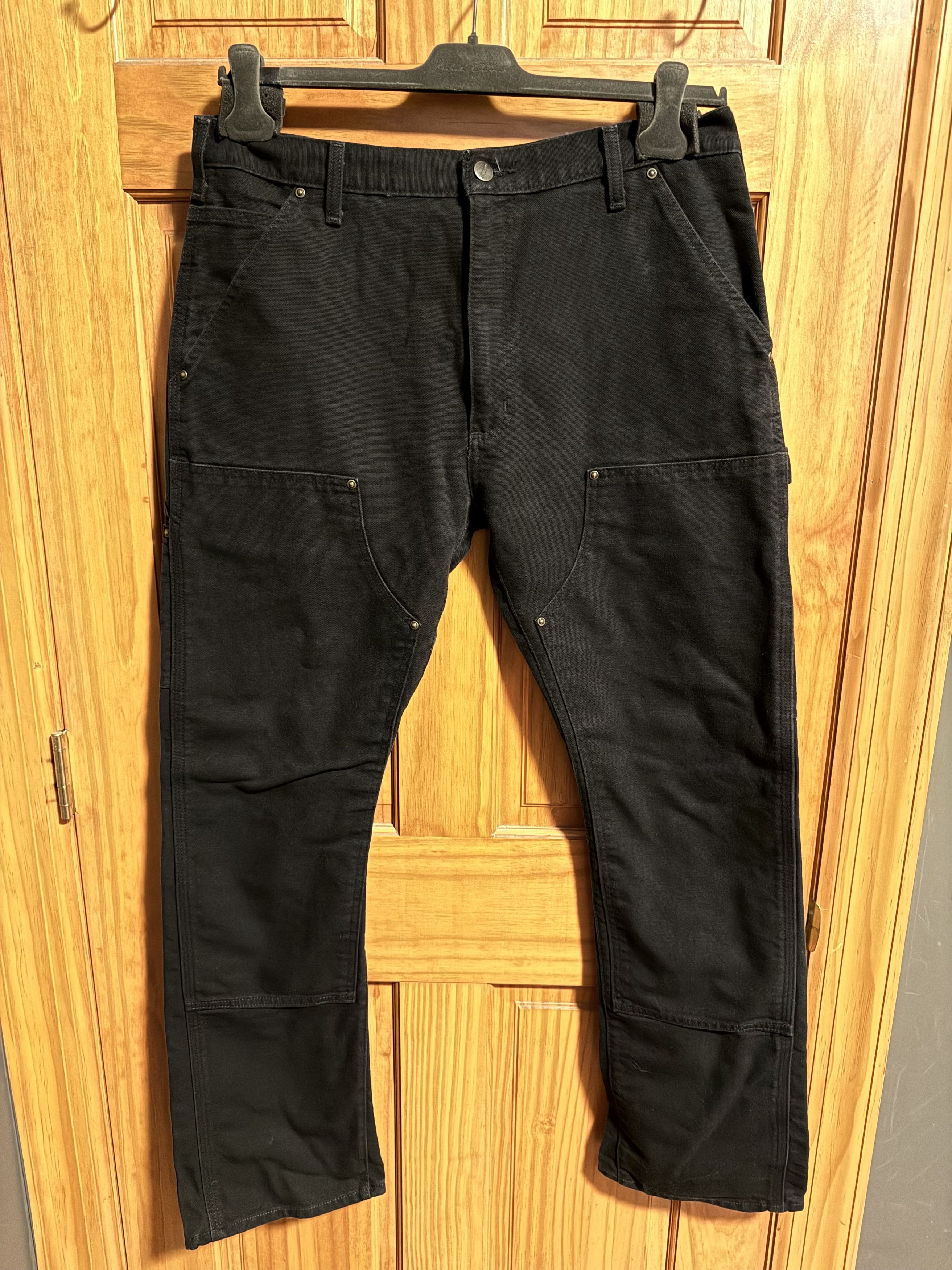 Carhartt Custom Double Knee Flared Carpenters Dungaree - Black - 34 Size US 34 / EU 50 - 1 Thumbnail