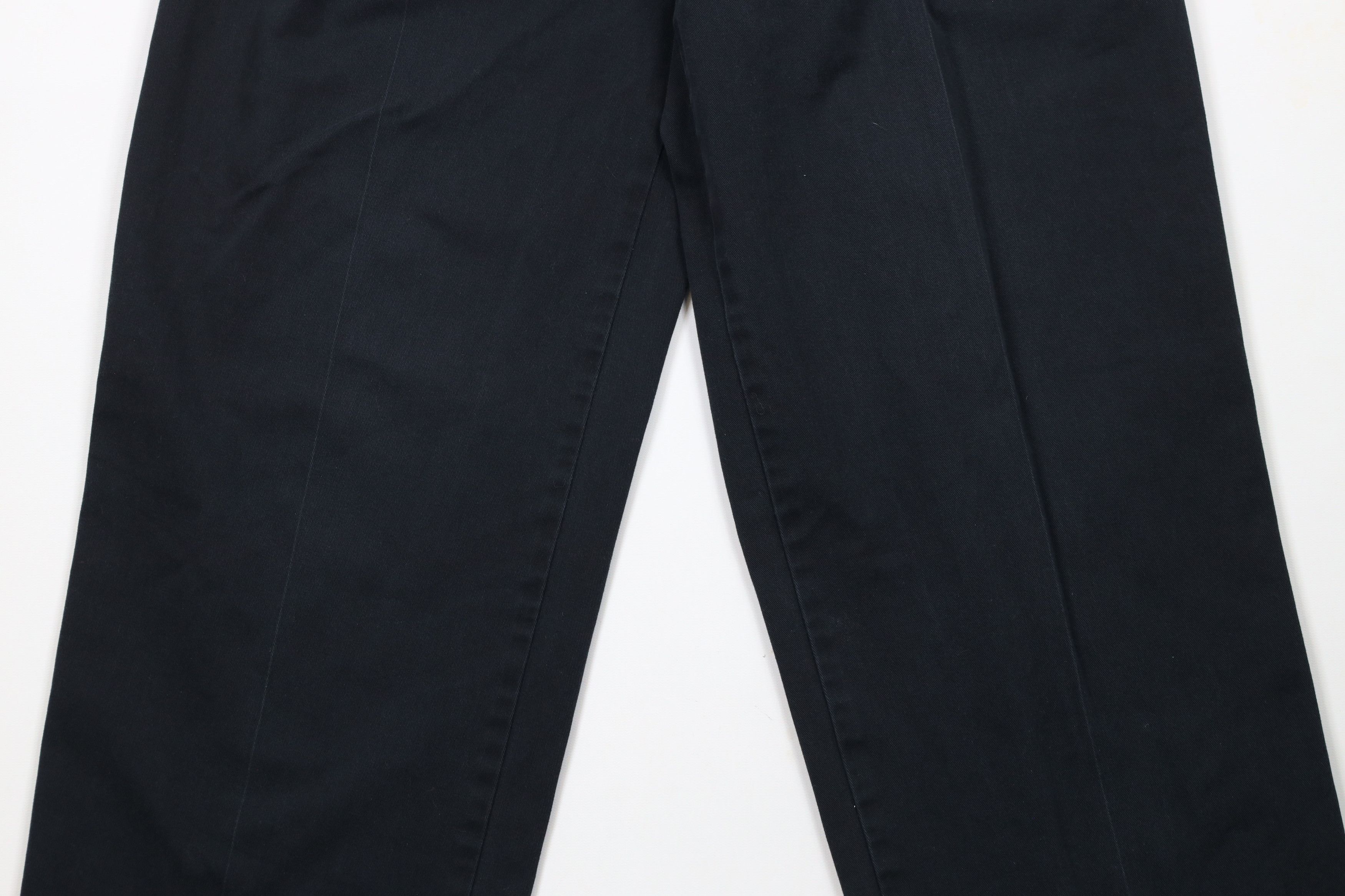 Vintage Vintage 90s Streetwear Straight Leg Chino Pants Black Size US 30 / EU 46 - 3 Thumbnail