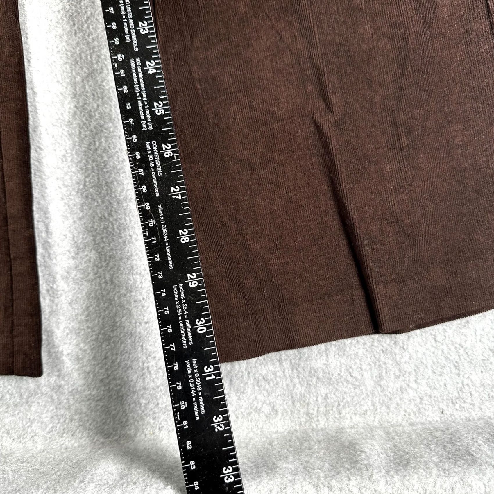 Outerknown Outerknown Corduroy Pants Womens 10 Brown Straight Leg Chino Stretch Organic Size 32" / US 10 / IT 46 - 6 Thumbnail