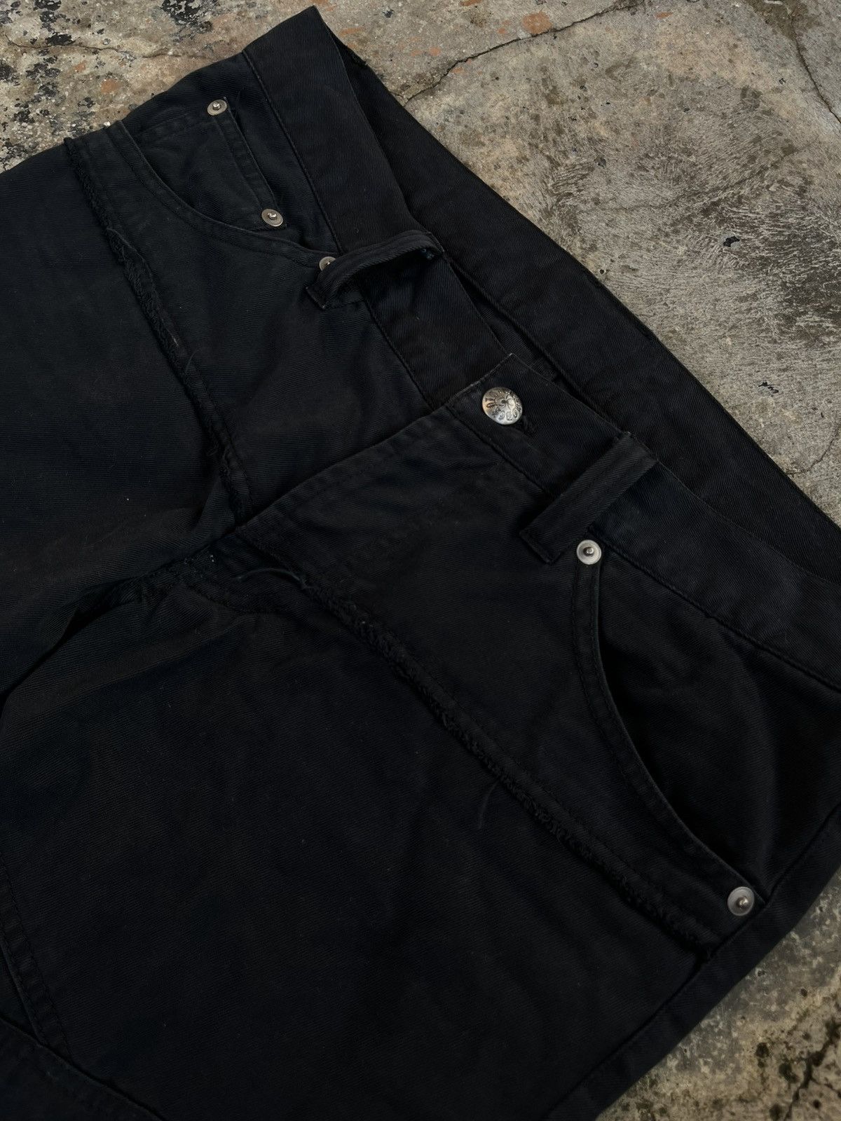 Tornado Mart 2000s JAPANESE PATTERN BREAK FLARE BOOTCUT PANTS VKEI GOTHIC Size US 30 / EU 46 - 8 Thumbnail