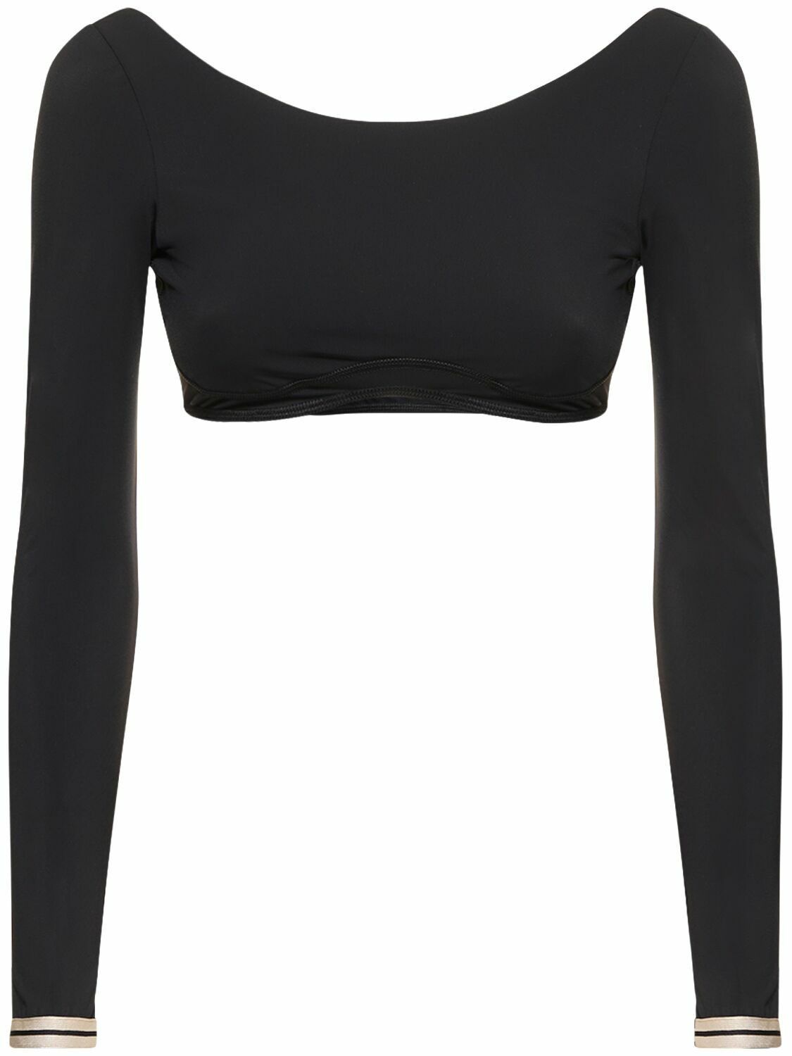 Palm Angels o1y1225 Crop Top in Black Size XS / US 0-2 / IT 36-38 - 1 Thumbnail