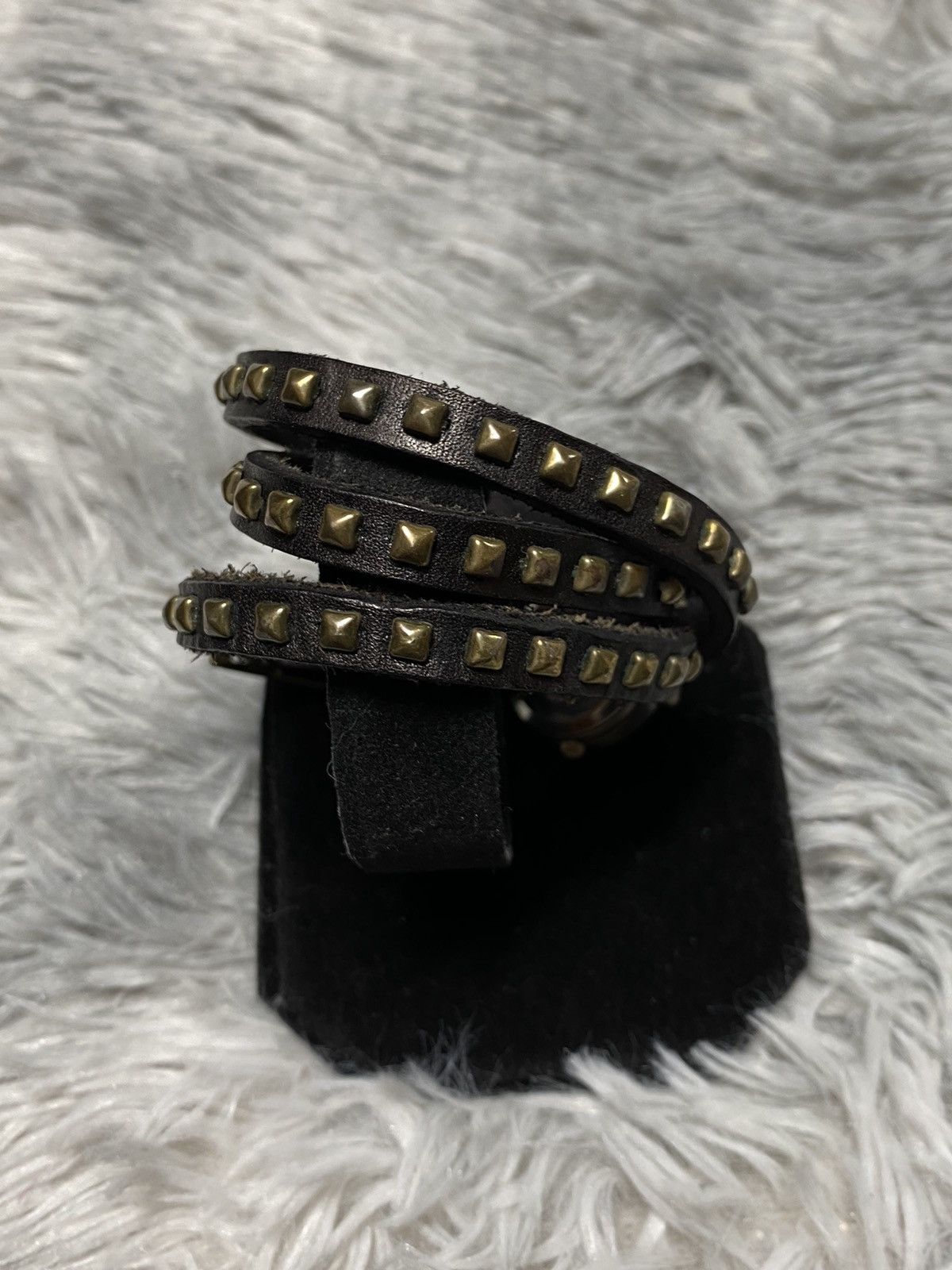Japanese Brand × Vintage Vintage Studded Leather Strap Watch - Japanese Brand Size ONE SIZE - 8 Thumbnail
