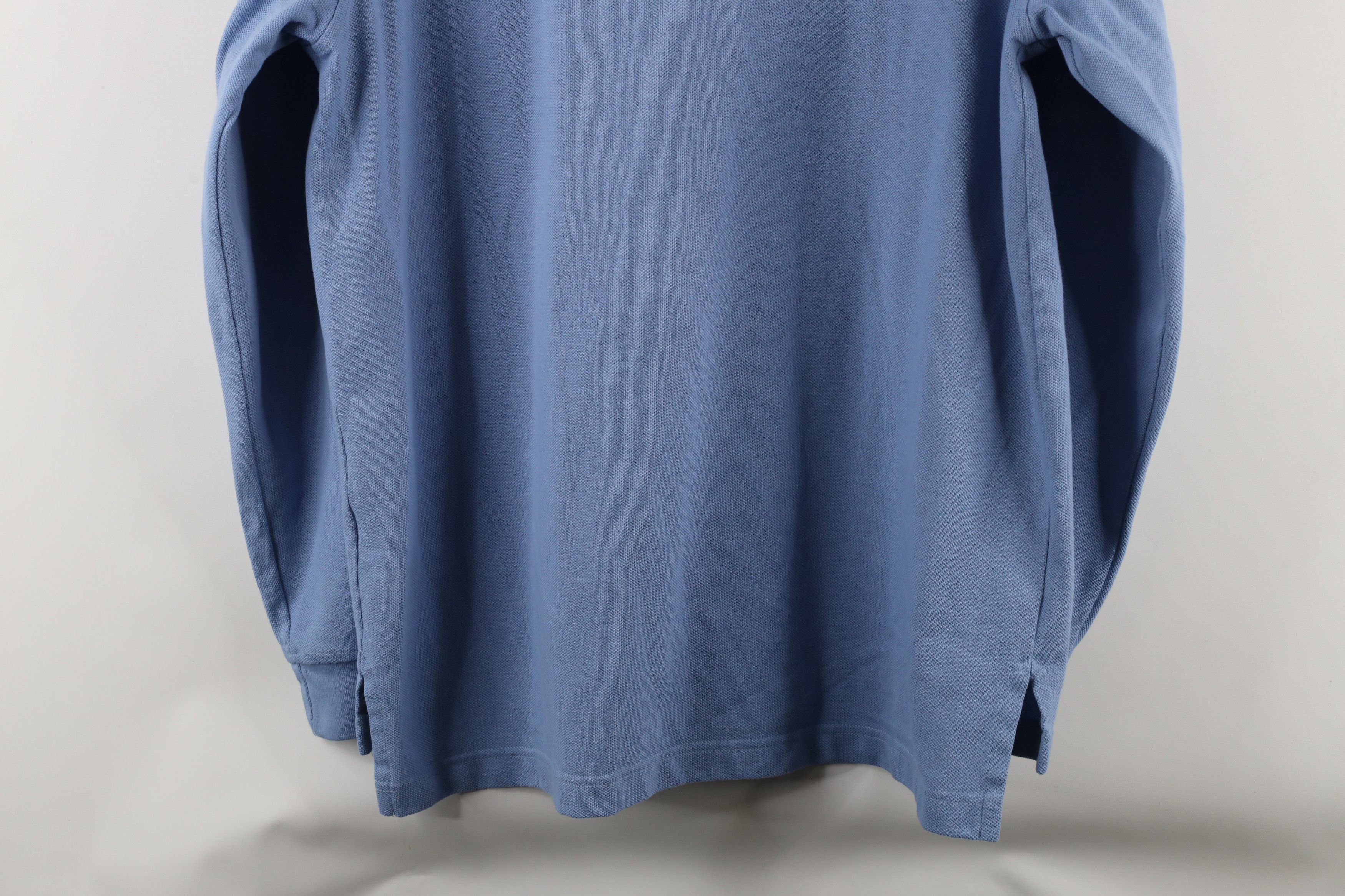 Lands' End × Vintage Vintage 90s Lands End Long Sleeve Polo Shirt Carolina Blue Size L / US 10 / IT 46 - 8 Thumbnail