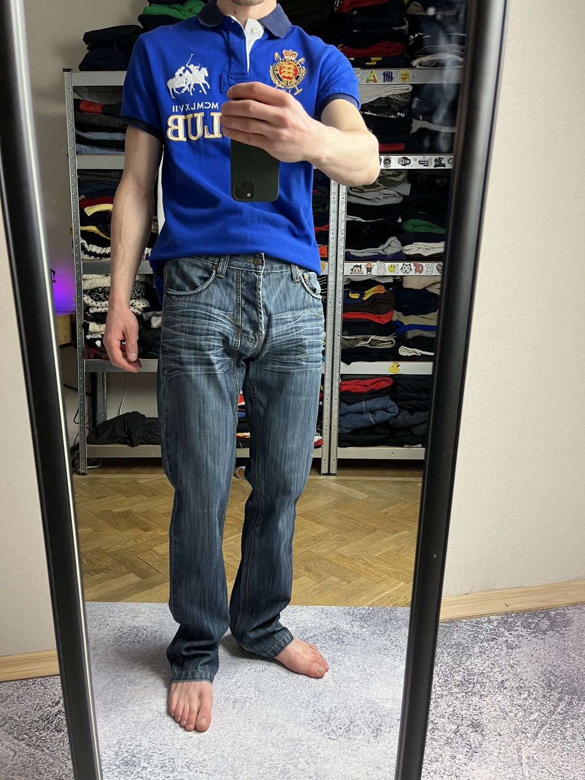 Japanese Brand × Lambretta × Vintage Vintage 90’s Lambretta Denim Streetwear Hype Jeans Y2k Logo Size US 32 / EU 48 - 5 Thumbnail