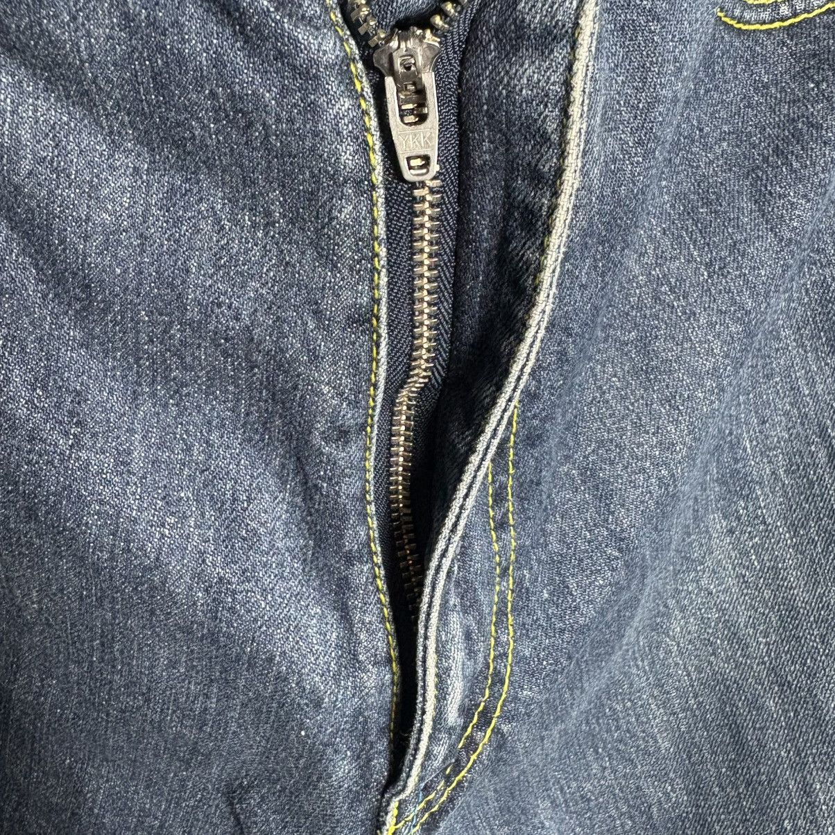 Stussy × Vintage Vintage Stussy Rough Rugged Denim Skull Logo Jeans Pants Size US 34 / EU 50 - 7 Thumbnail