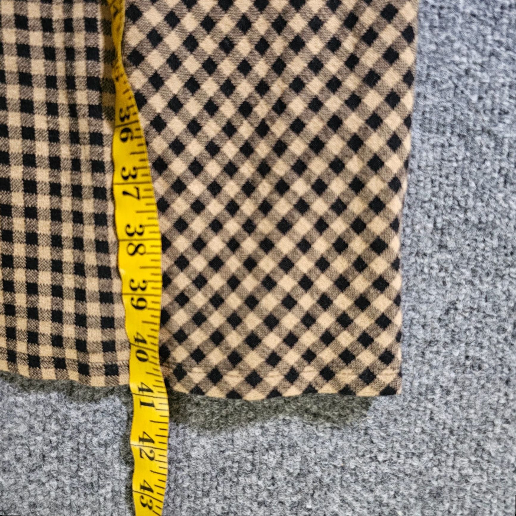 J. Jill J Jill Dress Womens Large Beige Black Gingham Plaid Ponte Sleeveless Knit Stretch Casual Career Wardrobe Dress Size L / US 10 / IT 46 - 6 Thumbnail