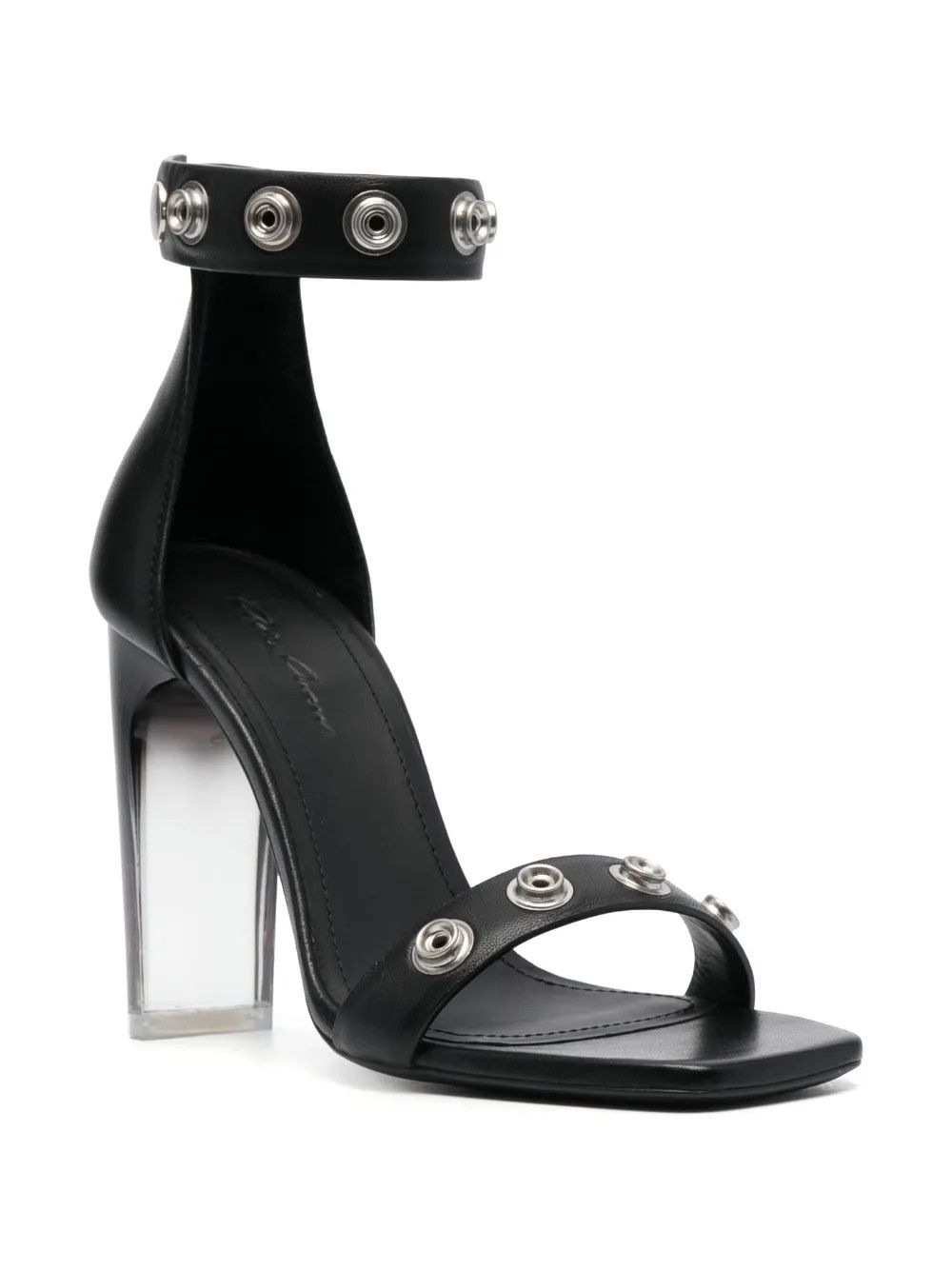 Rick Owens o1y0126 Leather Ankle Strap Sandals in Black Size US 6 / IT 36 - 2 Thumbnail