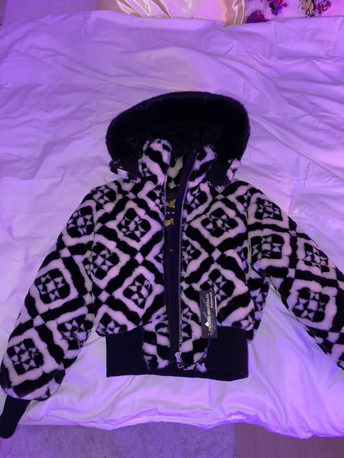 Moose Knuckles Faux fur Bomber jacket