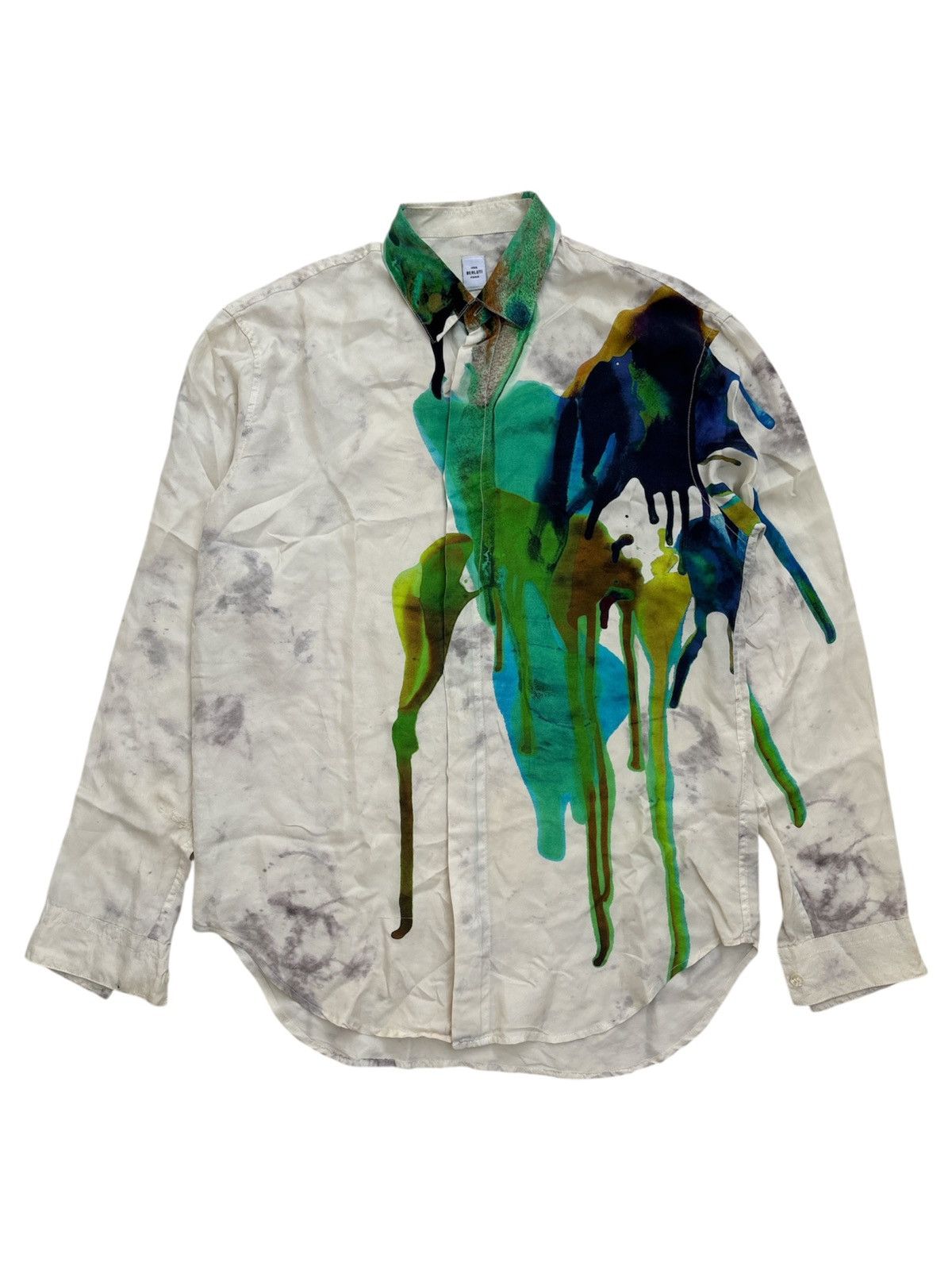 Berluti SS20 Runway Mulberry Silk Shirt Size US M / EU 48-50 / 2 - 1 Thumbnail