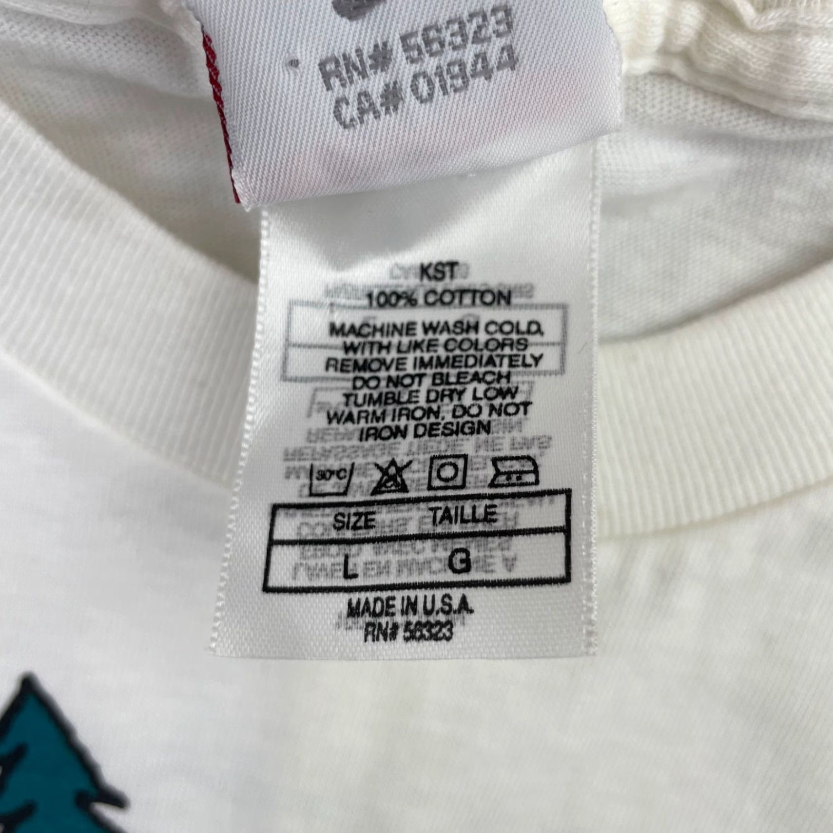Nike VINTAGE Nike T-Shirt White 90s Double-Sided Crew Neck Short Sleeve Large Mens USA Size US L / EU 52-54 / 3 - 6 Thumbnail