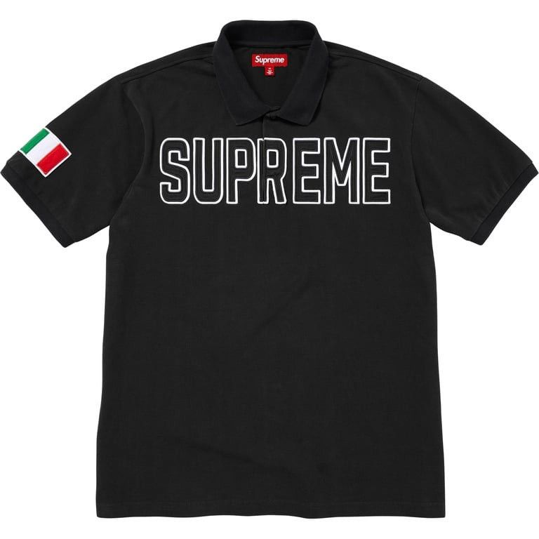 Supreme × True Religion Supreme/ True Religion Appliqué Polo Black
