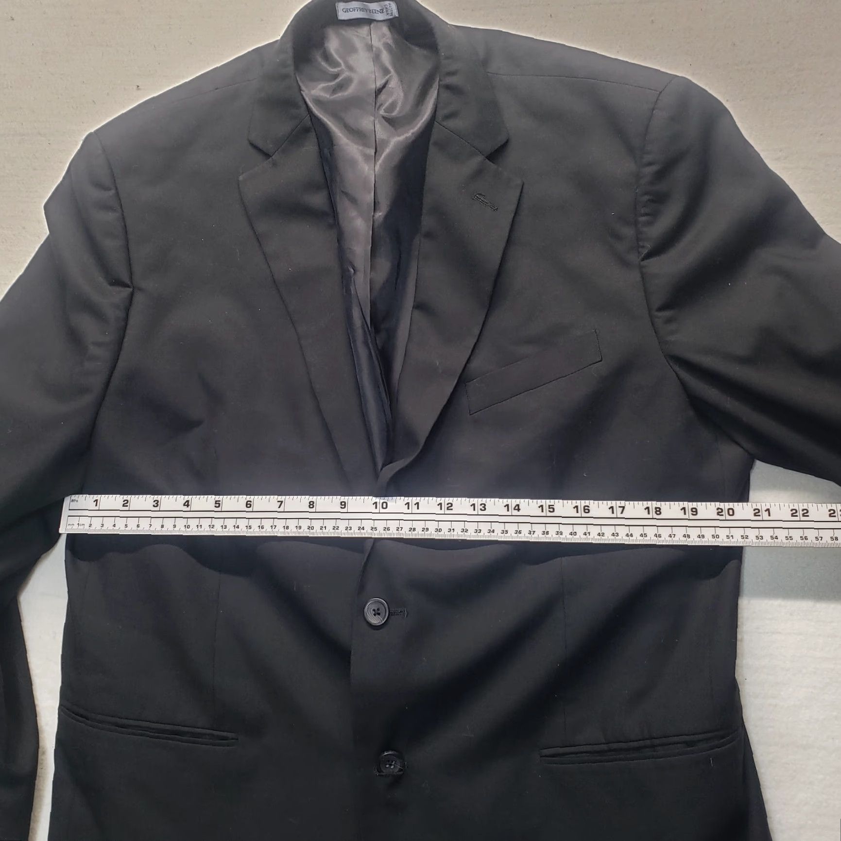 Geoffrey Beene Geoffrey Beene Wool Blazer Jacket Dark Grey 2 Pounds Adult Men's Size 44R Size 44R - 5 Thumbnail