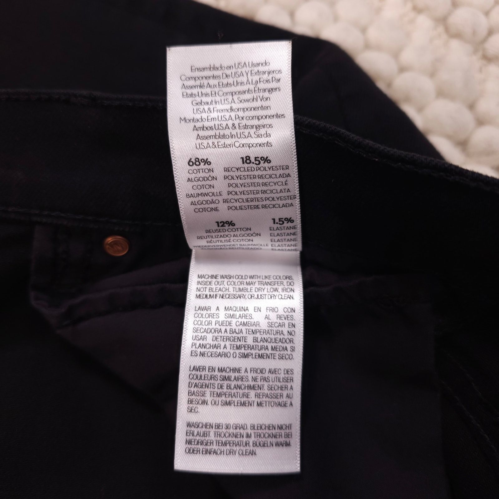 MOTHER Mother The Rascal Ankle Jeans Fray Black Sz 30 Size 30" / US 8 / IT 44 - 7 Thumbnail
