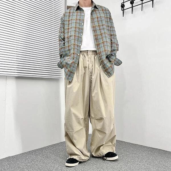 Beams Plus 2S1 Studio Loosefit Summer Check Plaid Pocket Shirt Size US M / EU 48-50 / 2 - 18 Thumbnail