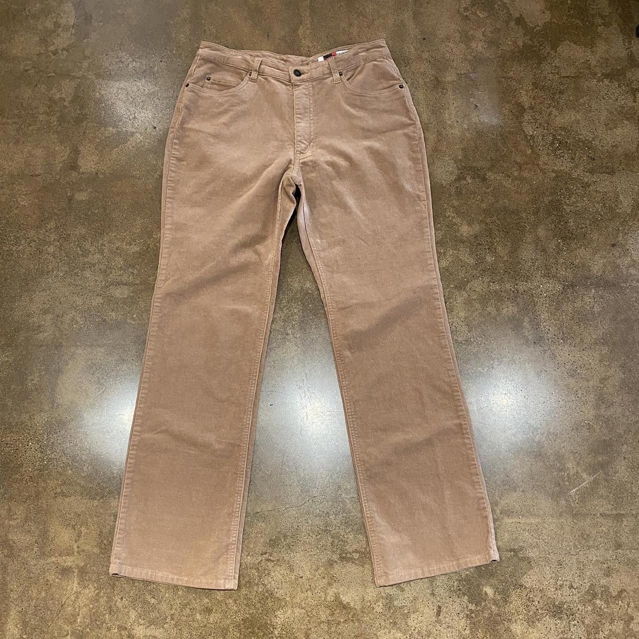 Designer Camel Colored Mini Corduroy Pants Size 32" / US 10 / IT 46 - 2 Thumbnail