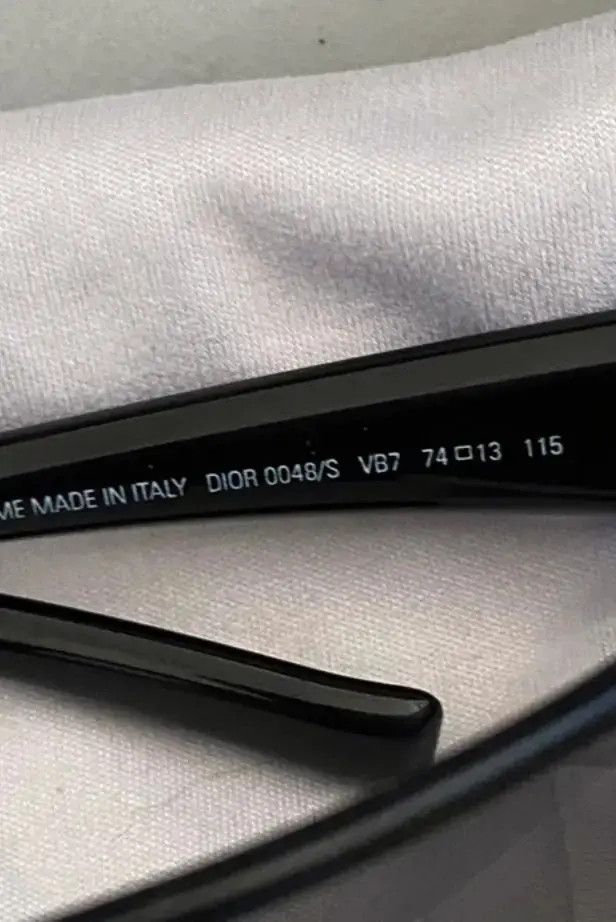 Dior DIOR Sunglasses Homme Rectangle Wrap Straps Logo RI939 Size ONE SIZE - 5 Thumbnail