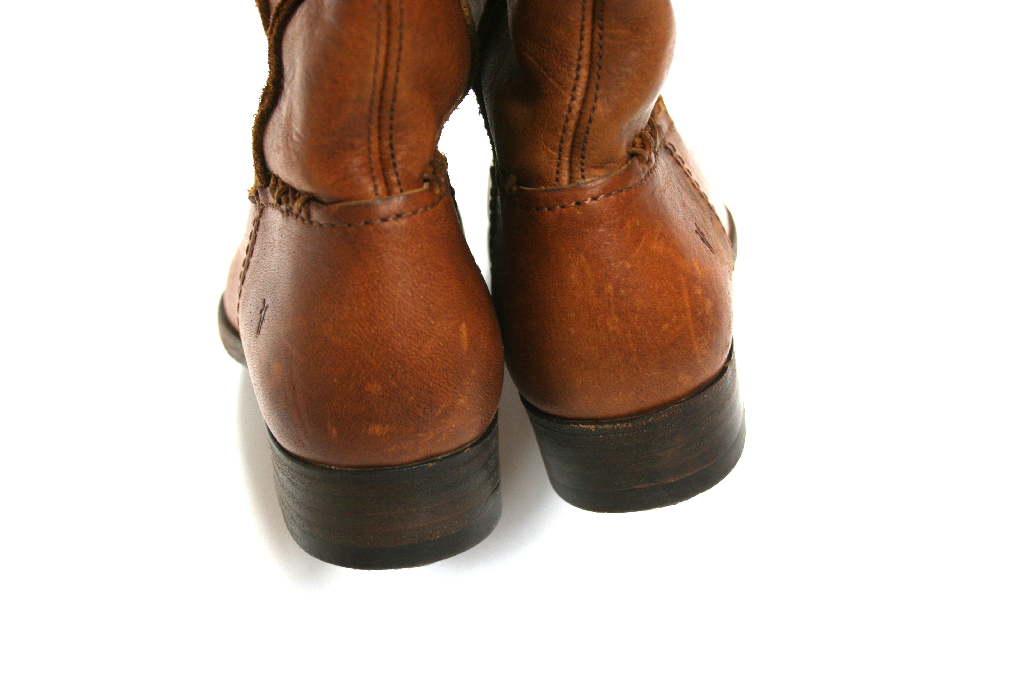 Frye Cowboy High Boots Made in Mexico Size US 5.5 / IT 35.5 - 9 Thumbnail