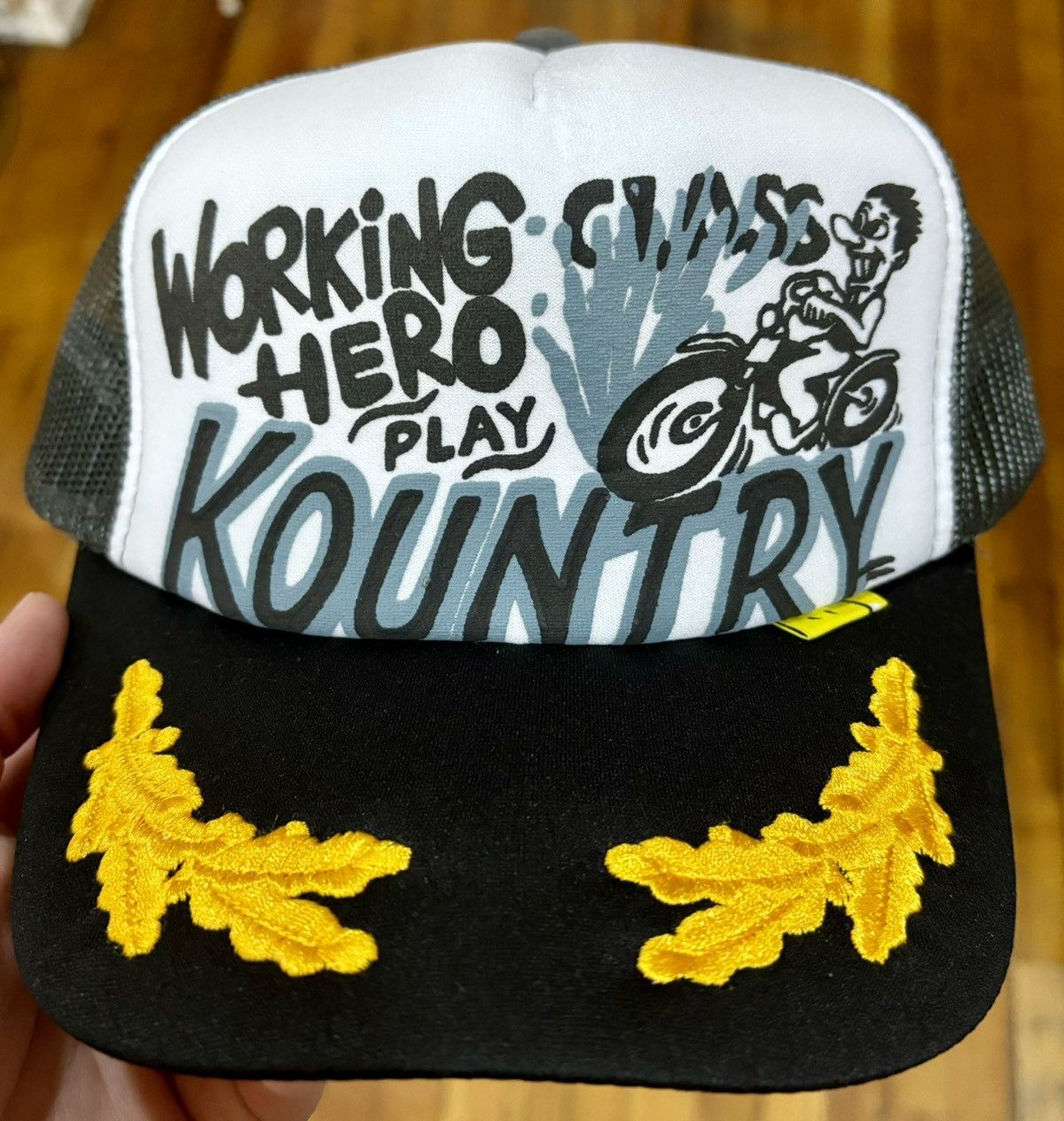 Kapital KAPITAL WORKING HERO TRACK HAT KR2402XH17 SS24 | Grailed