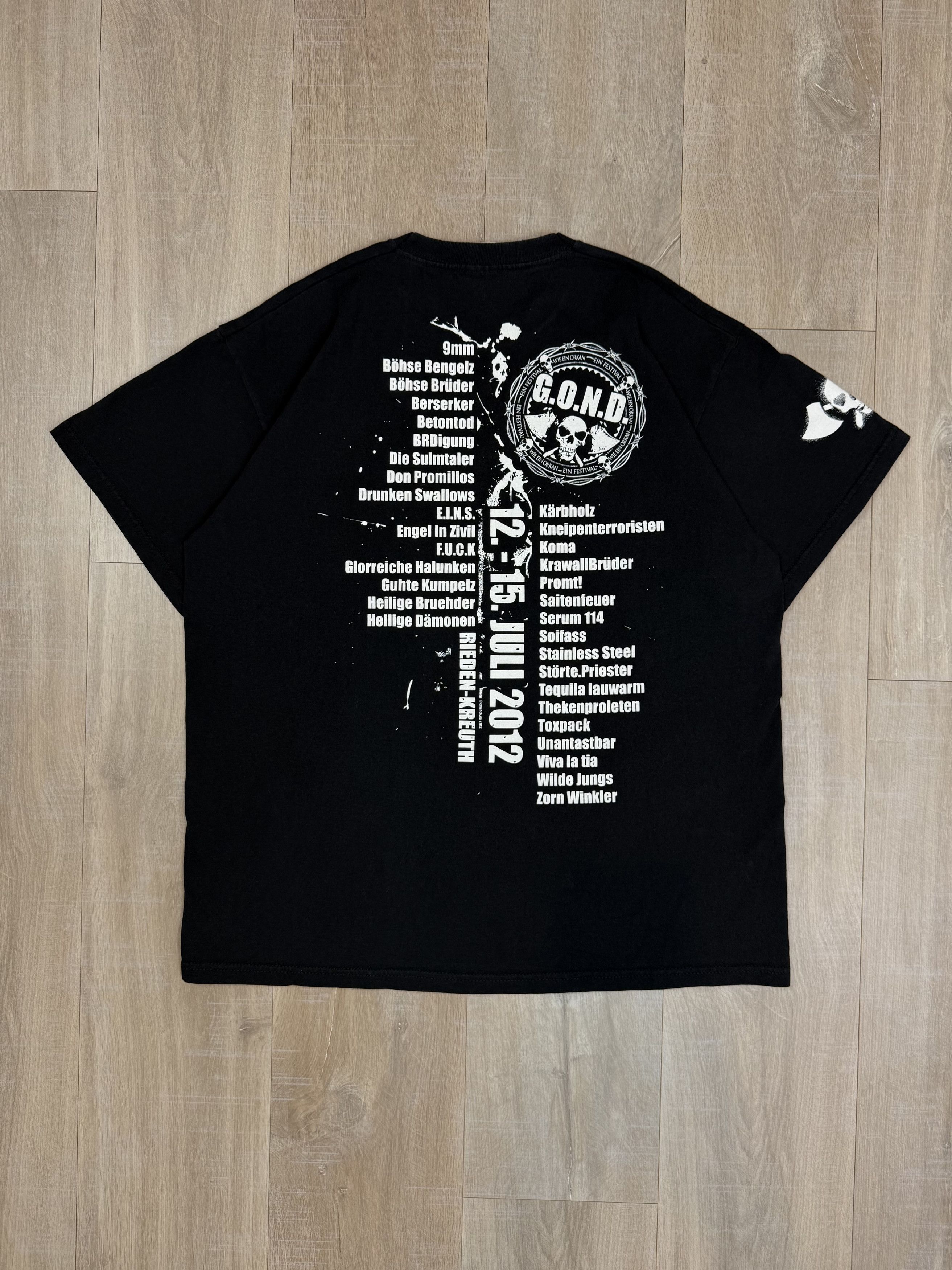 Vintage Vintage G.O.N.D. Music Festival T-shirt 2012 Size XL Size US XL / EU 56 / 4 - 7 Thumbnail