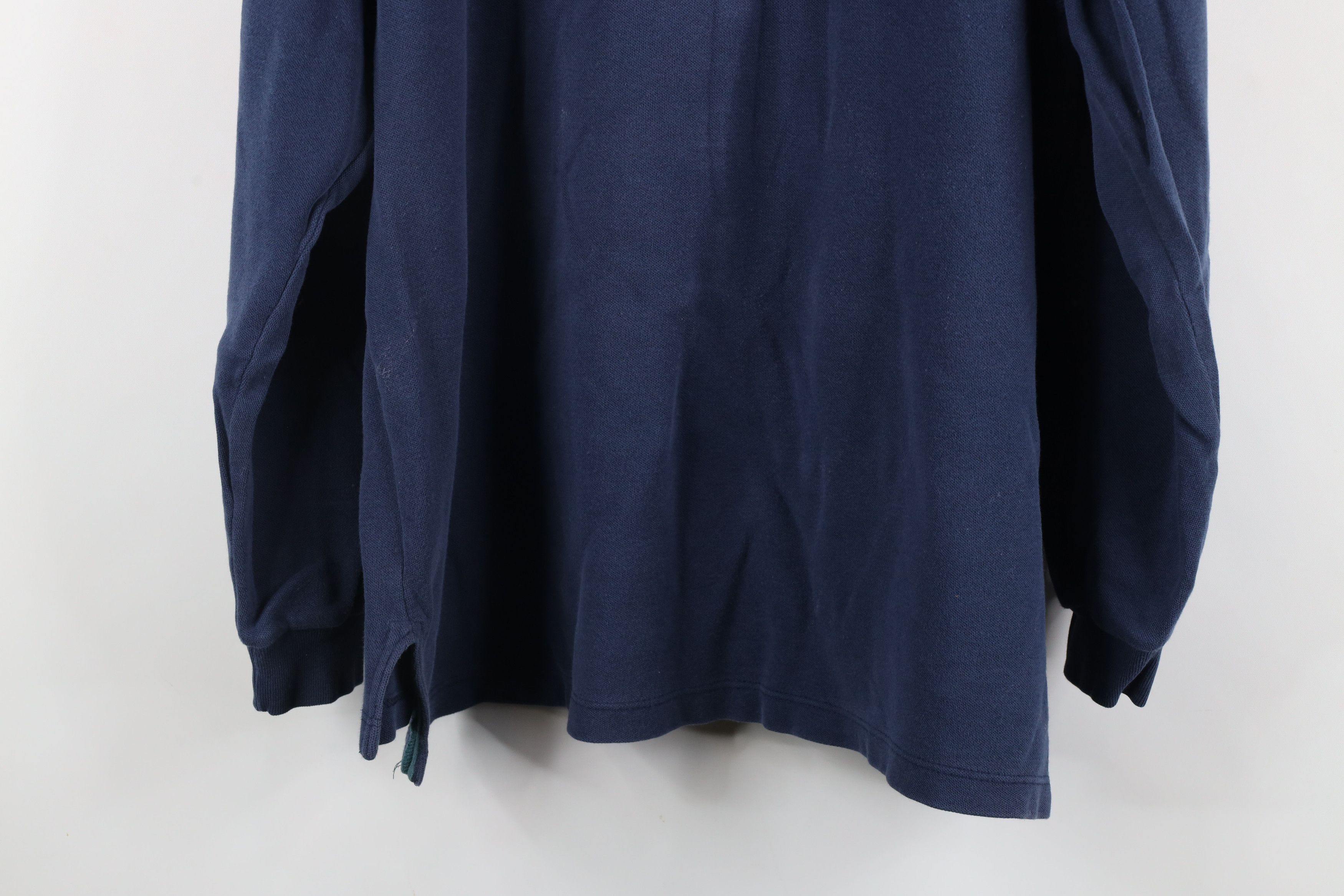 Vintage Vintage 90s Streetwear Long Sleeve Rugby Polo Shirt Blue Size US M / EU 48-50 / 2 - 12 Thumbnail