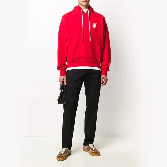 Off-White Red Pascal Skeleton Arrows Oversized Hoodie Size US M / EU 48-50 / 2 - 4 Thumbnail